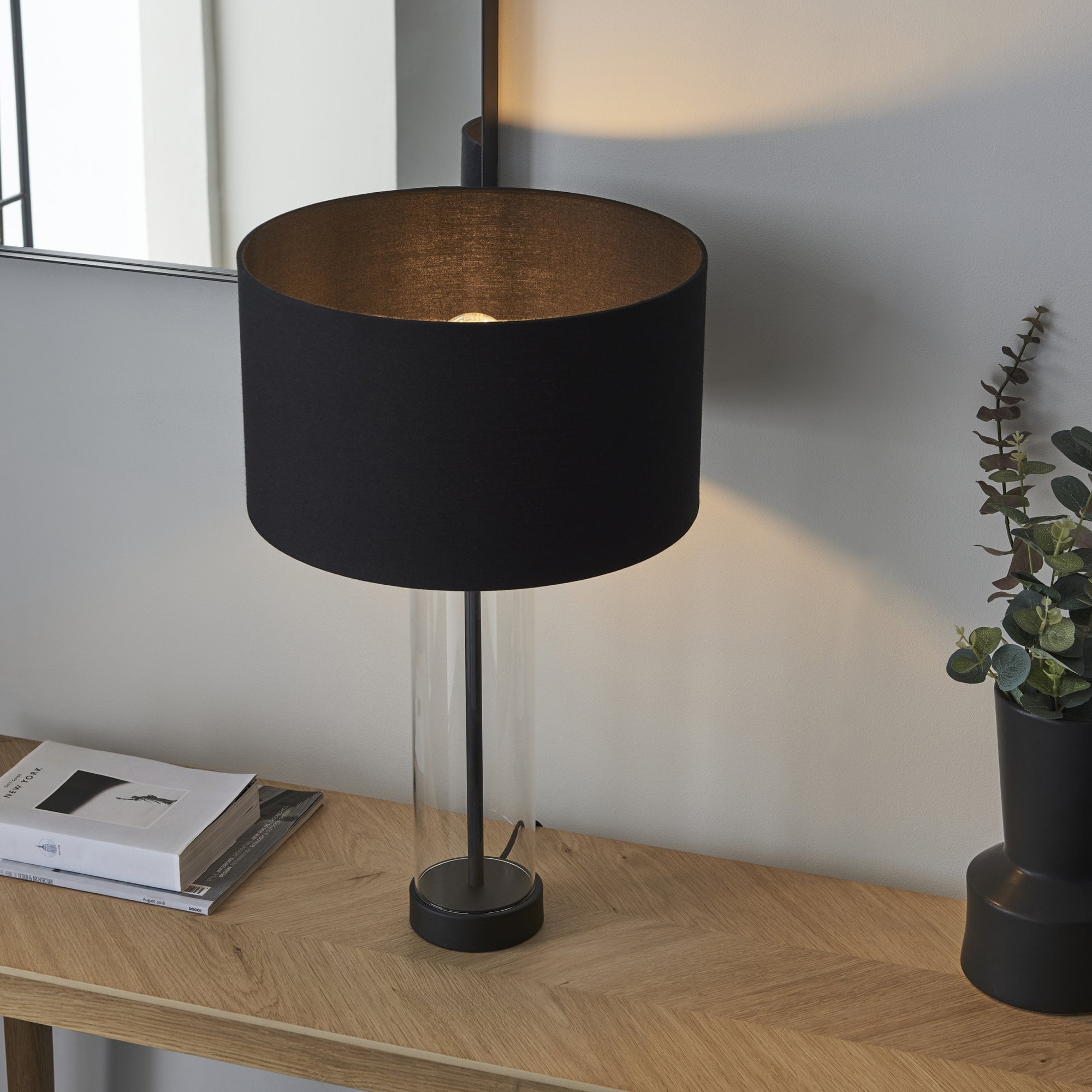 Endon Lessina Touch Table Lamp - Matt Black