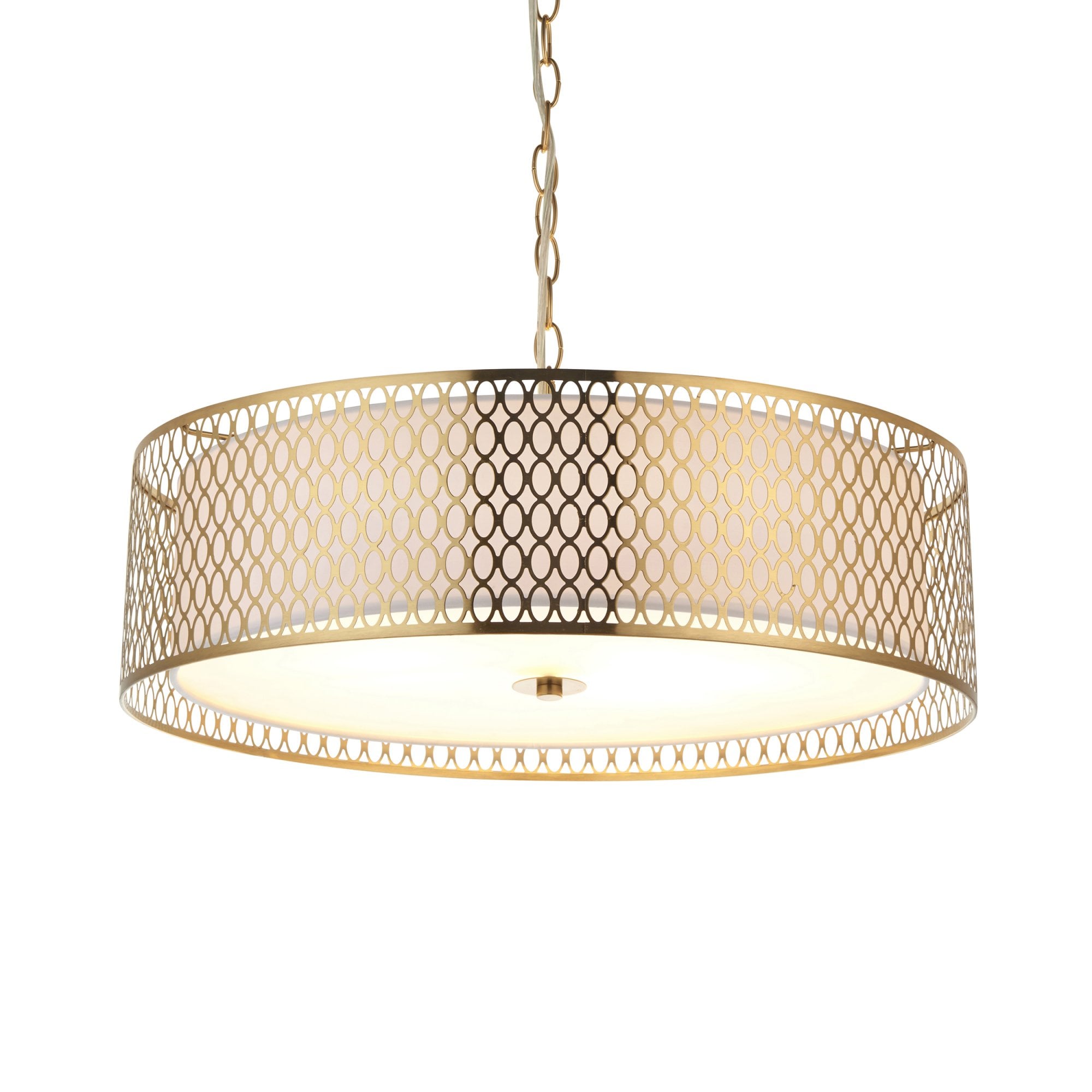 Endon Cordero 3 Light Pendant - Gold Plate