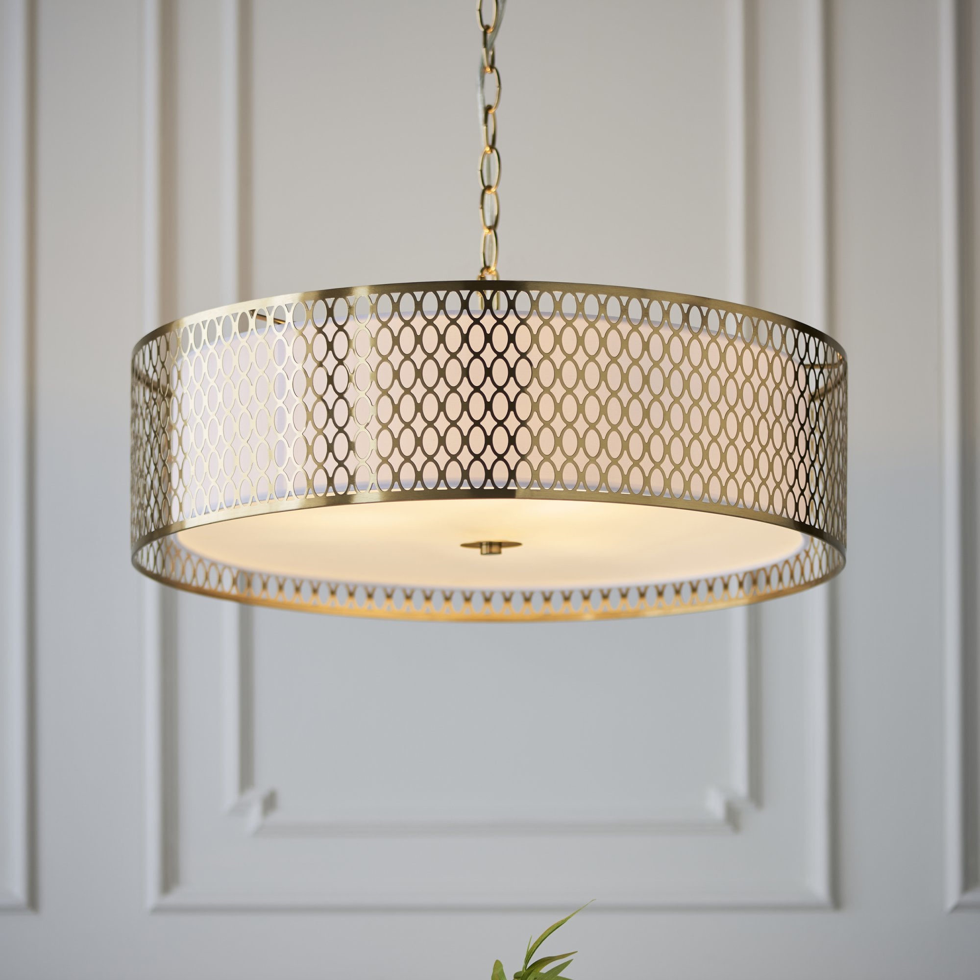 Endon Cordero 3 Light Pendant - Gold Plate