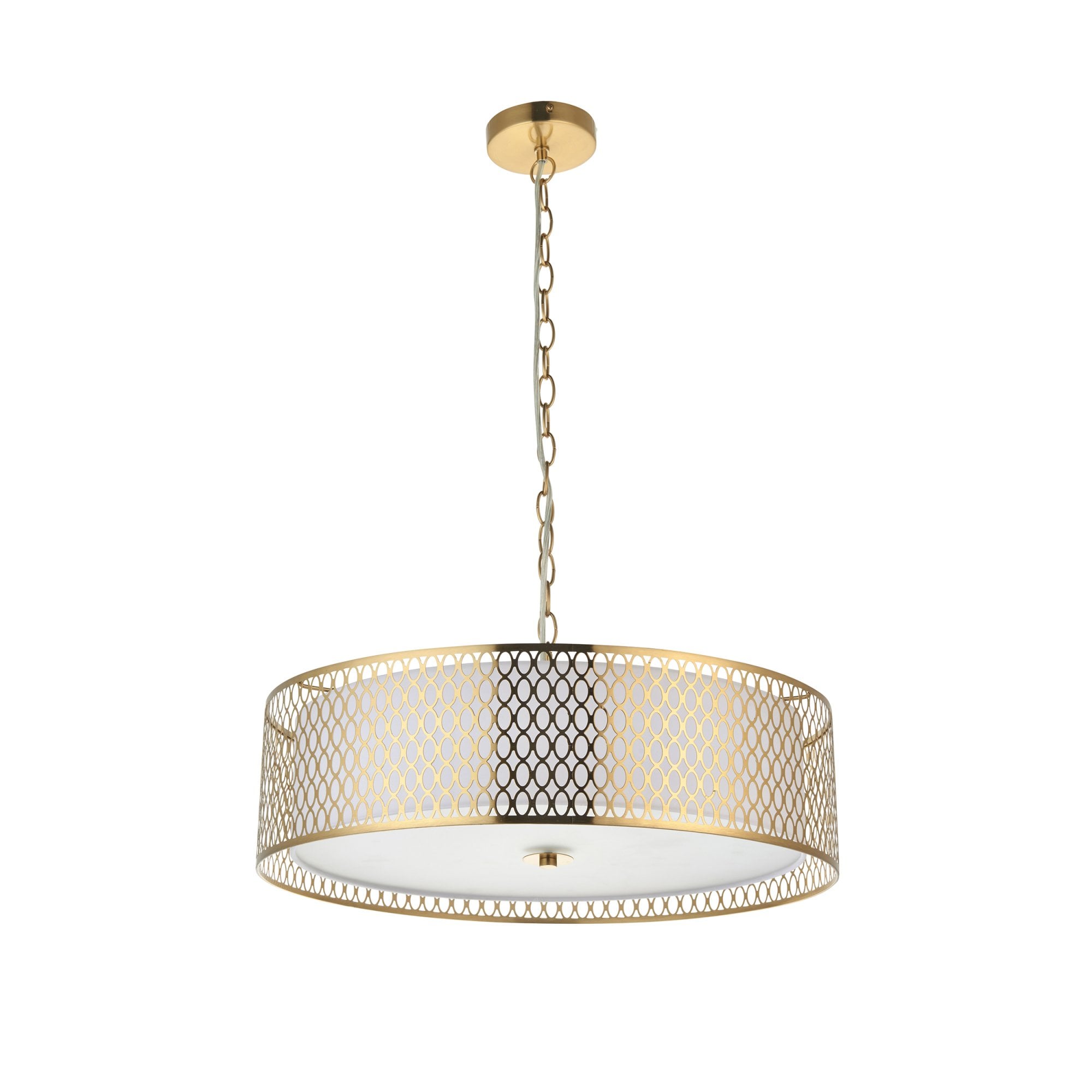 Endon Cordero 3 Light Pendant - Gold Plate