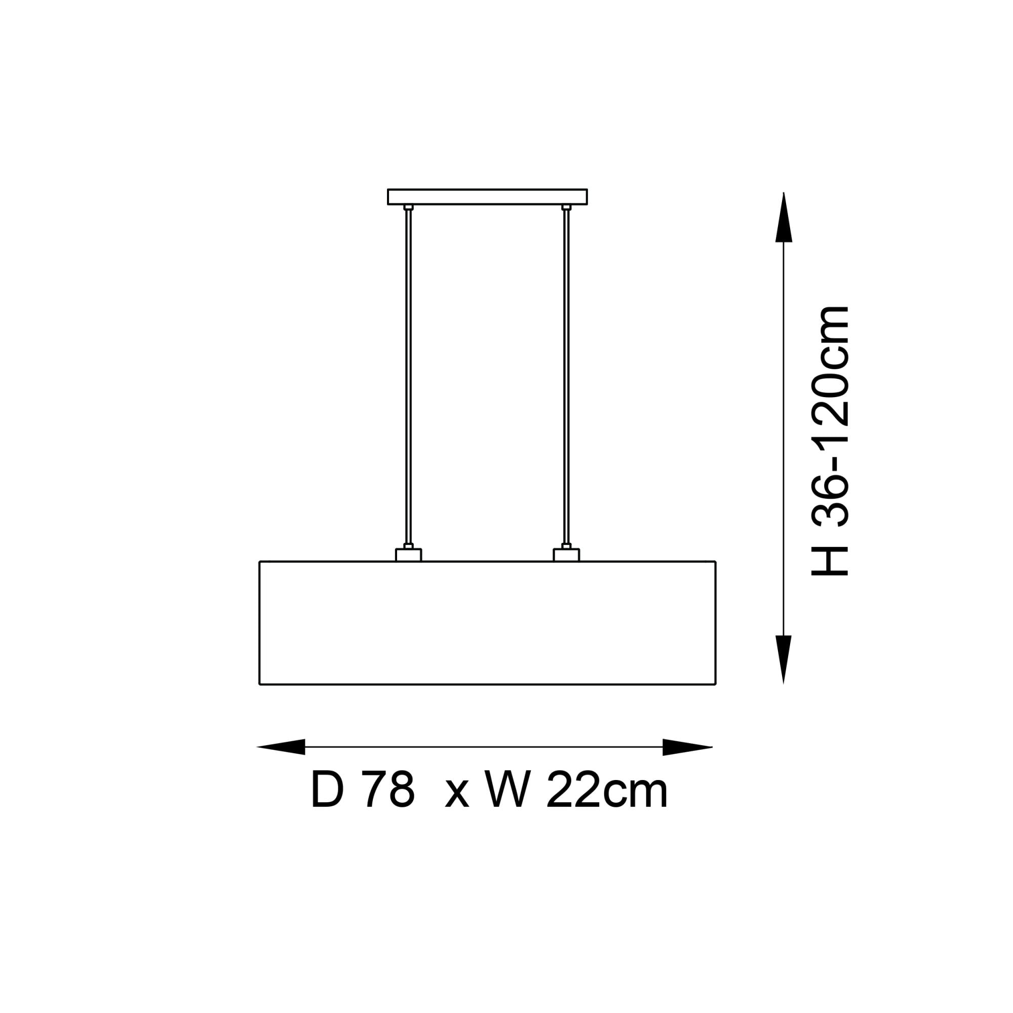 Endon Longshore 2 Light Linear Pendant - Woven Seagrass