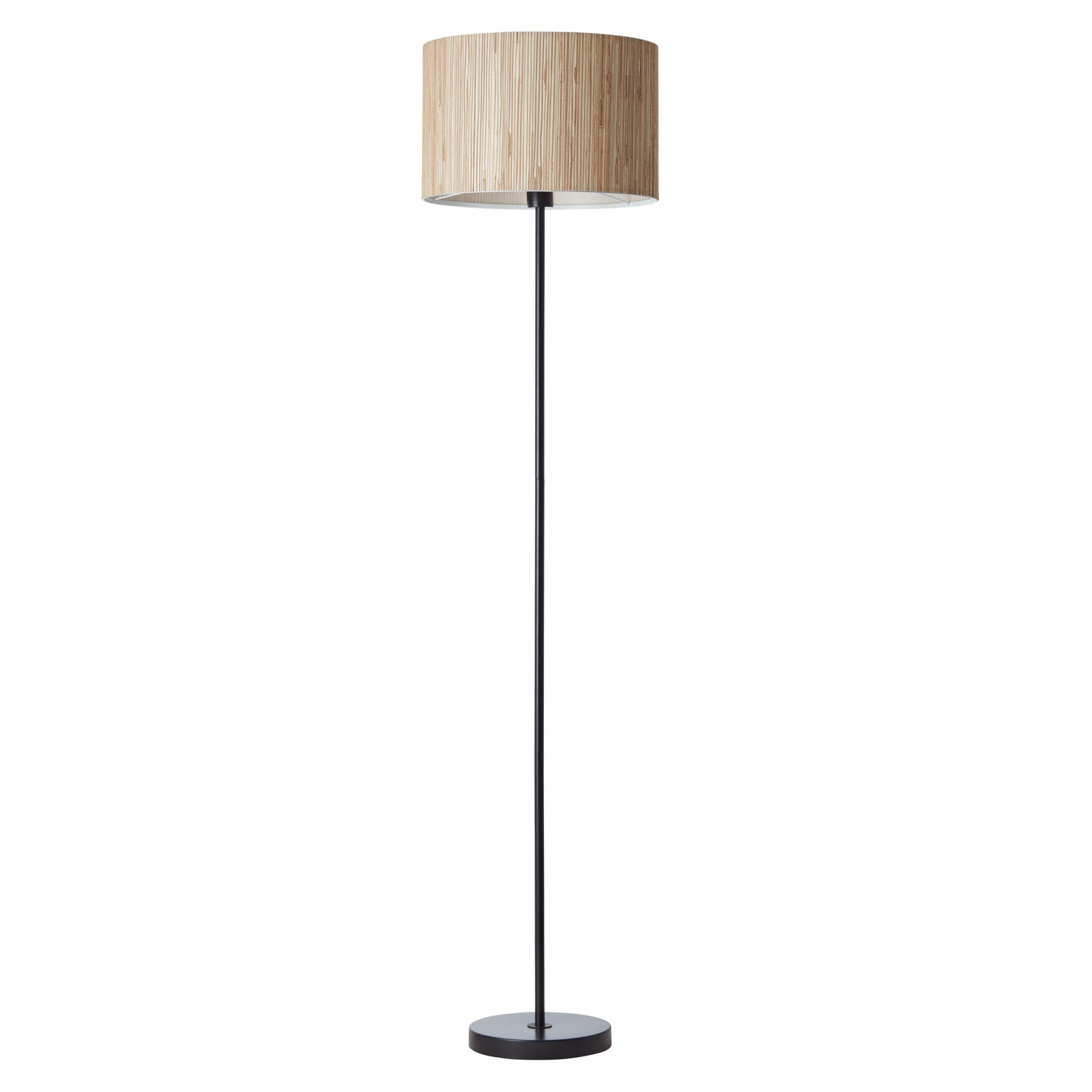 Endon Longshore Single Light Floor Lamp - Woven Seagrass