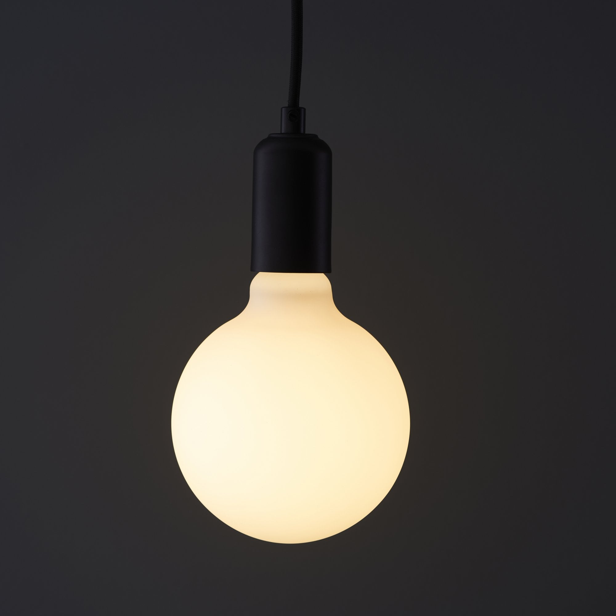 Endon Opaline 125mm E27 LED 12W Filament Bulb - 3000K - Dimmable - Opal Glass