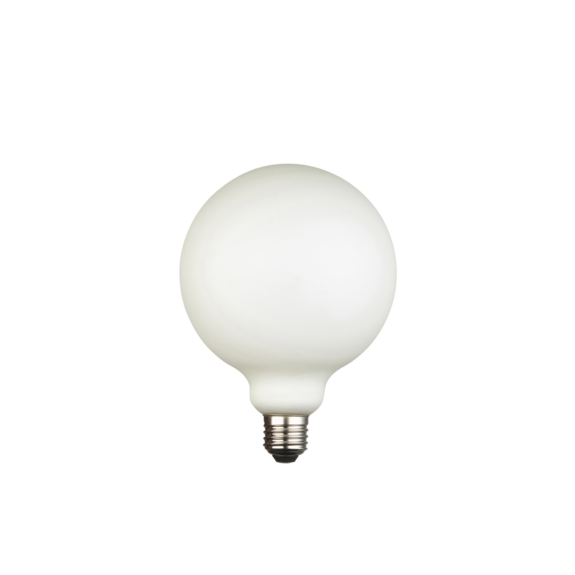 Endon Opaline 125mm E27 LED 12W Filament Bulb - 3000K - Dimmable - Opal Glass