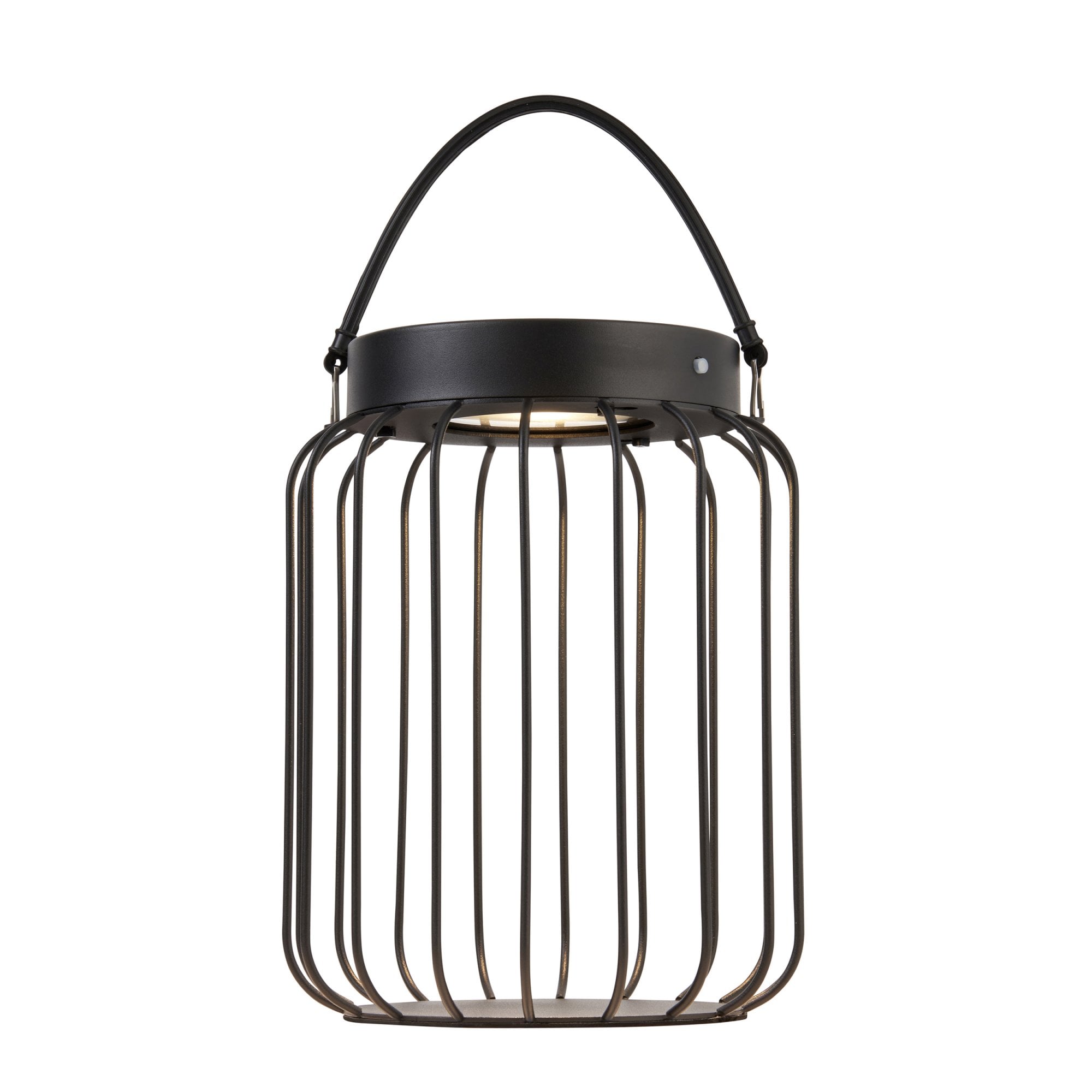 Endon Tropic IP44 Solar Table Lantern - Matt Black