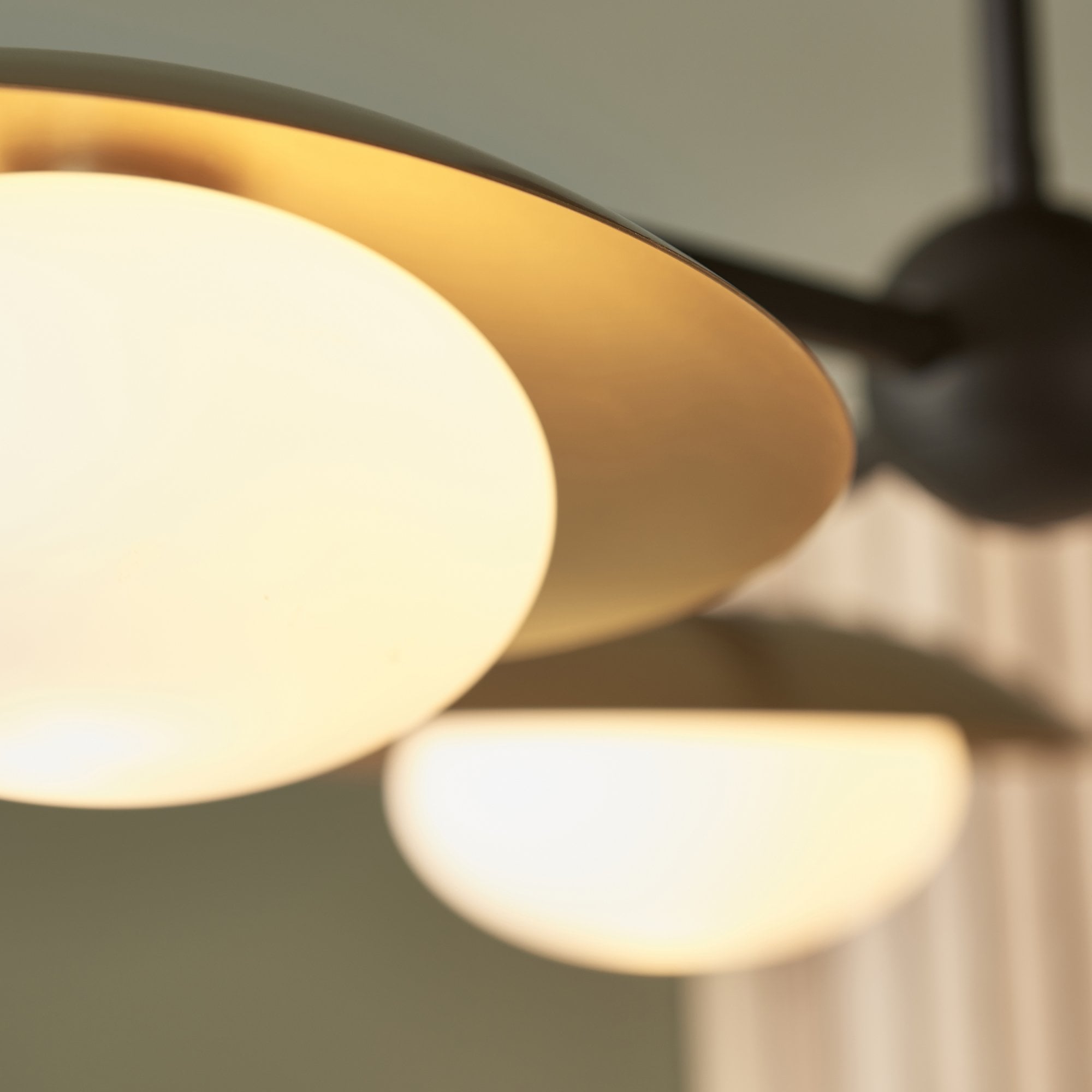 Utopia Planet 3 Light Semi Flush - Gold - 59cm Diameter