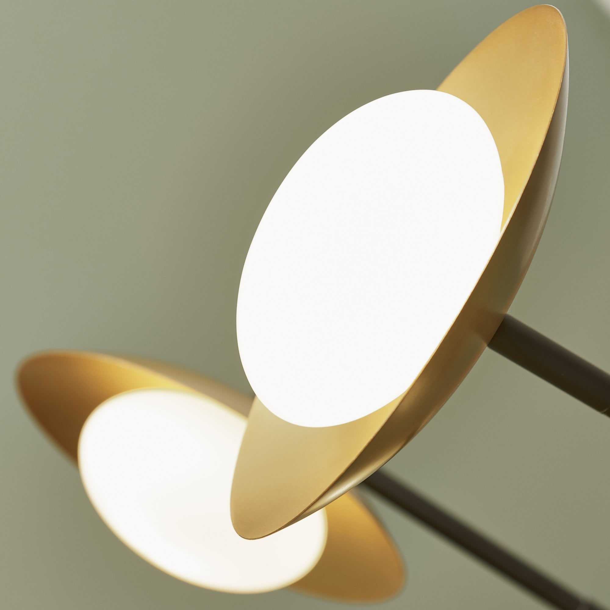 Utopia Planet 6 Light Pendant - Gold - 85cm Diameter