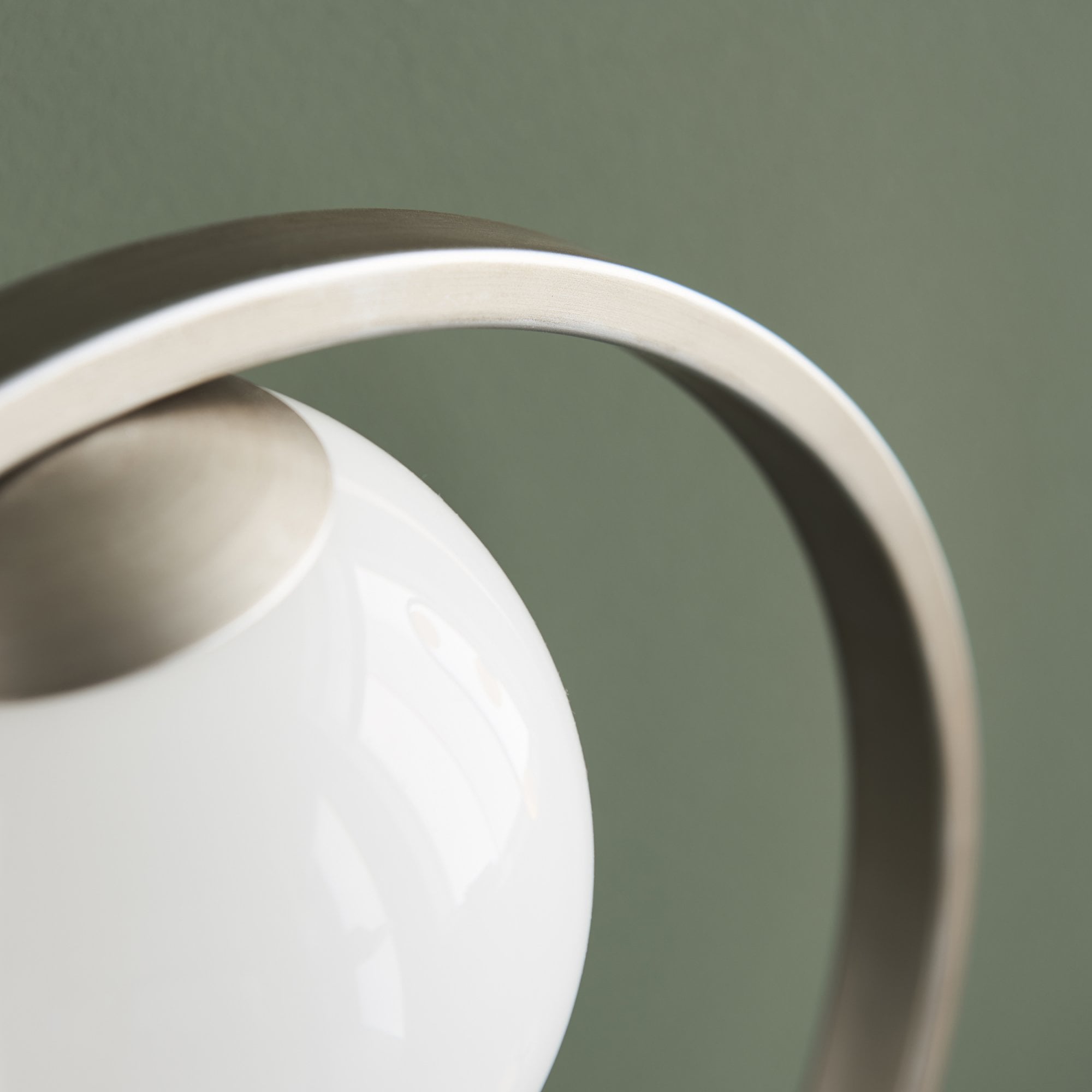 Endon Enzo Table Lamp - Brushed Silver