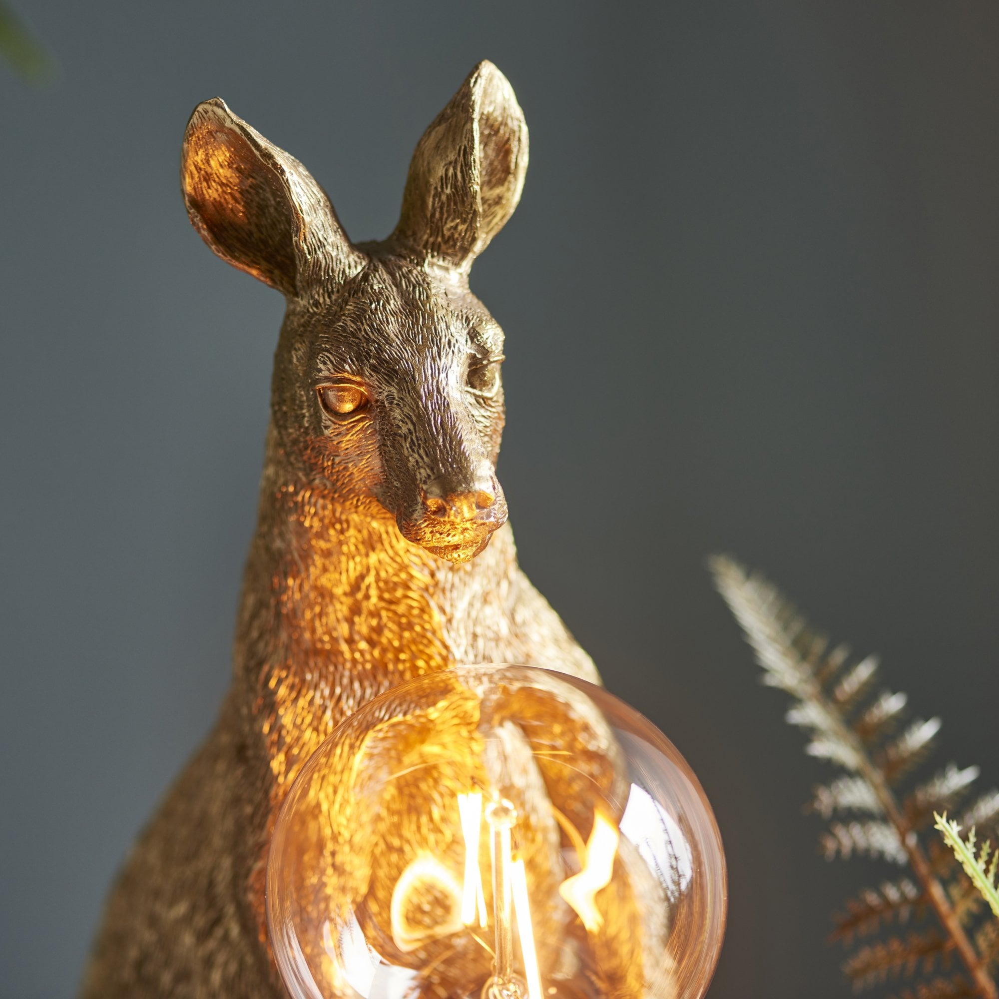 Endon Skippy The Kangaroo Table Lamp - Vintage Gold
