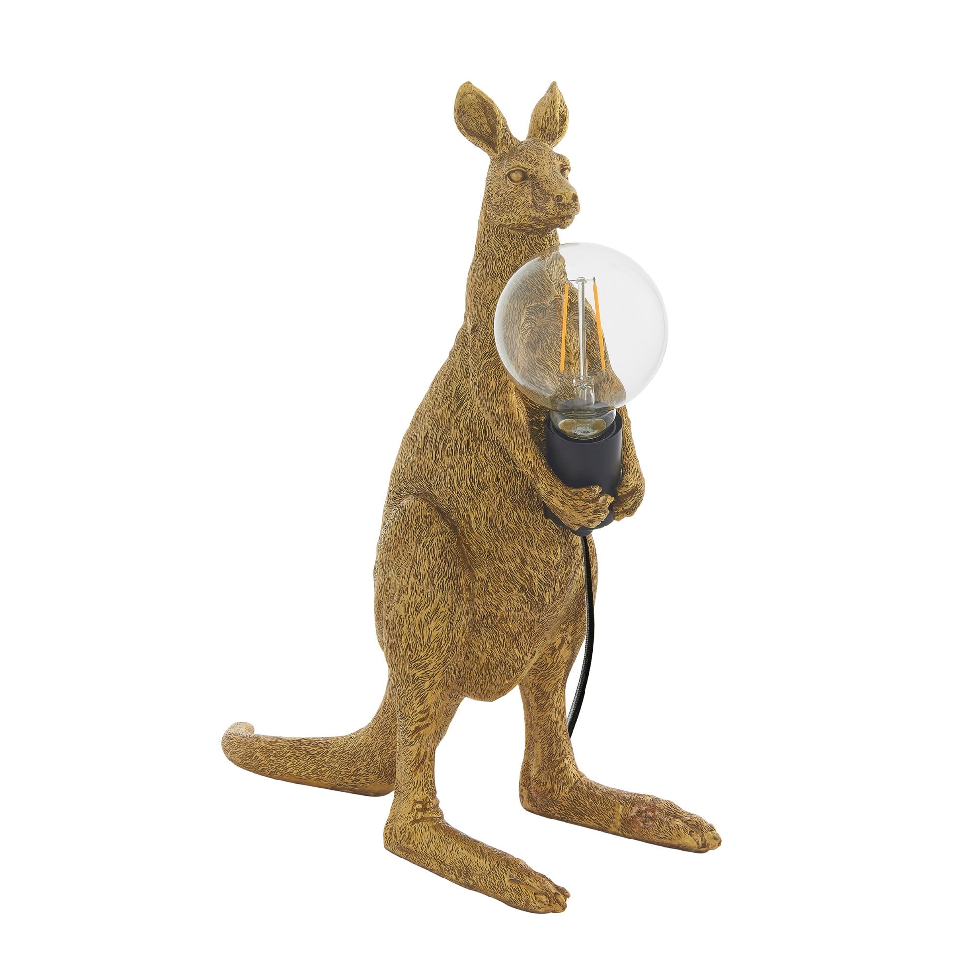 Endon Skippy The Kangaroo Table Lamp - Vintage Gold