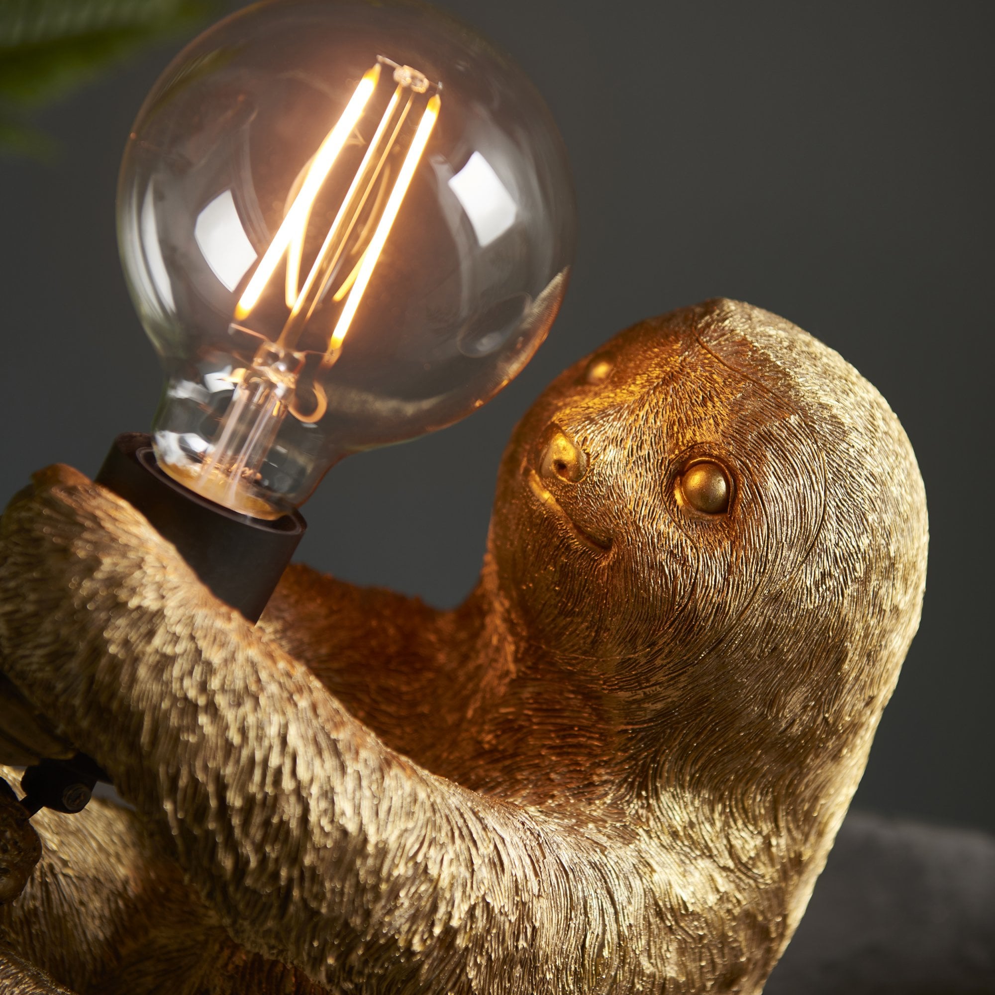 Endon Sleepy Sloth Table Lamp - Vintage Gold