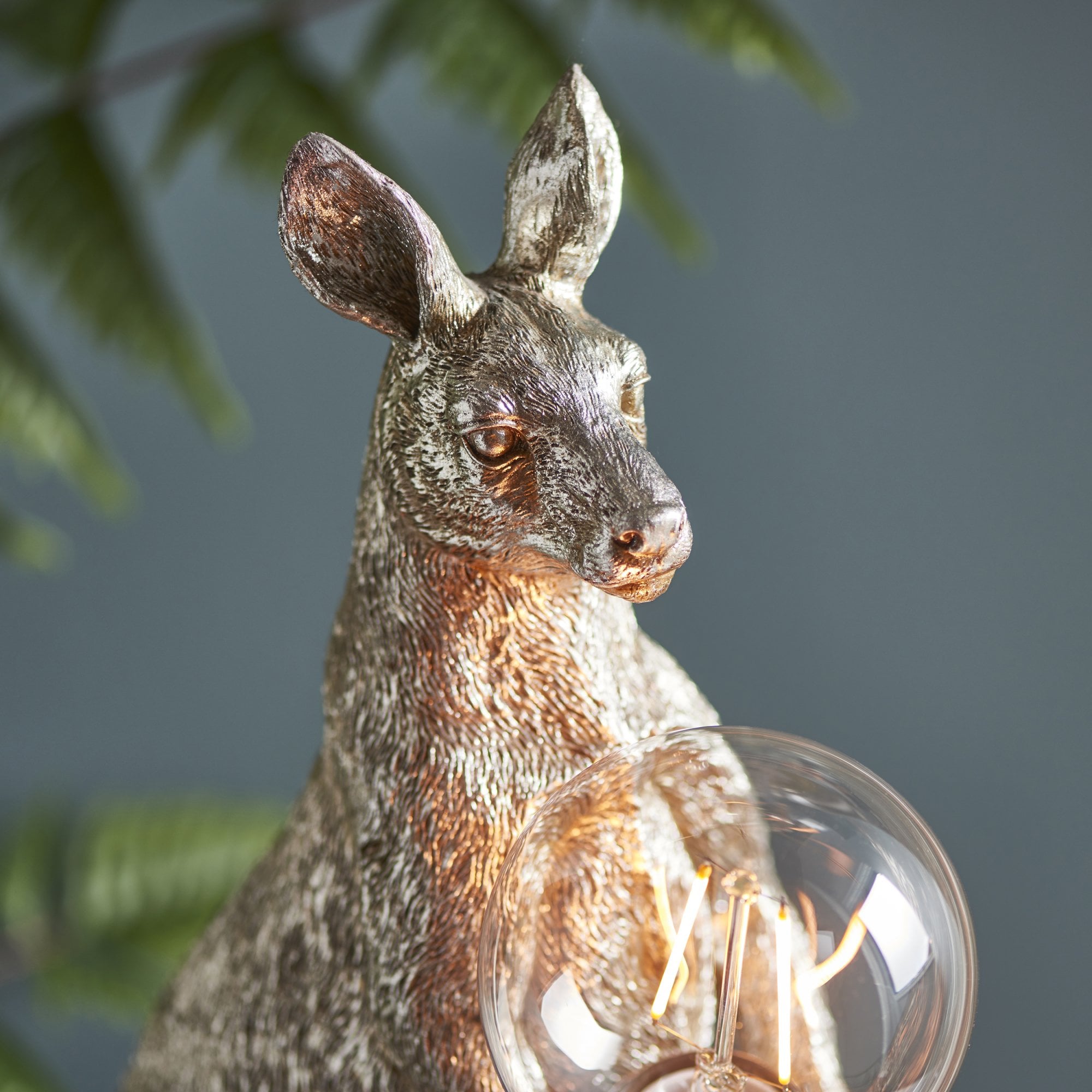 Endon Skippy The Kangaroo Table Lamp - Vintage Silver