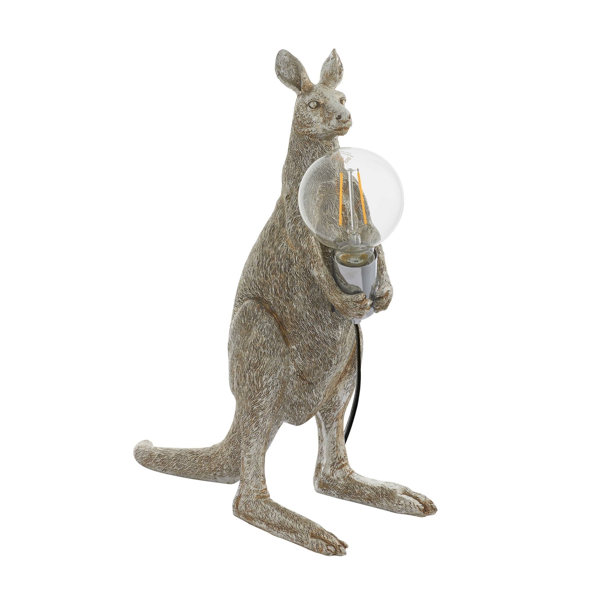 Endon Skippy The Kangaroo Table Lamp - Vintage Silver