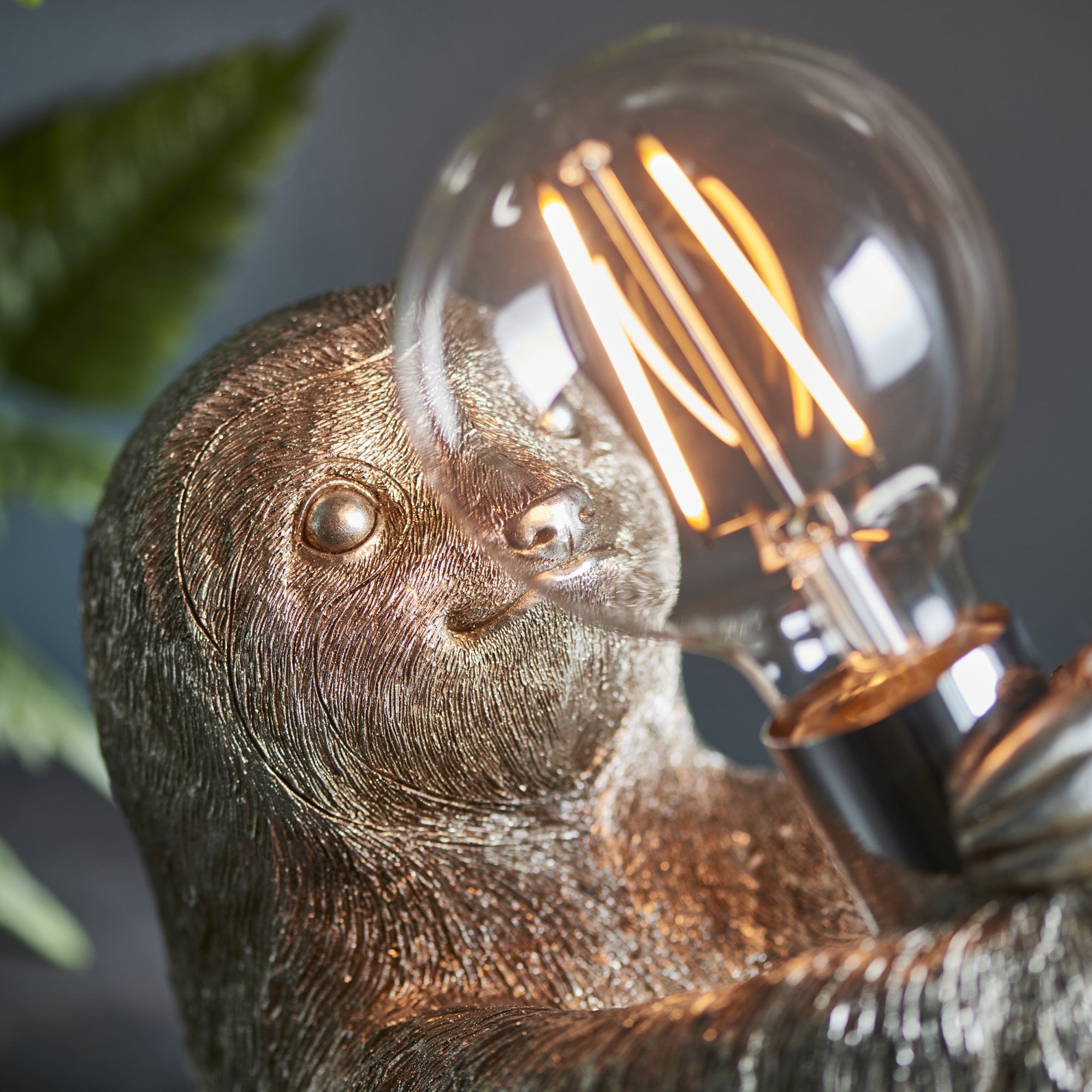 Endon Sleepy Sloth Table Lamp - Vintage Silver