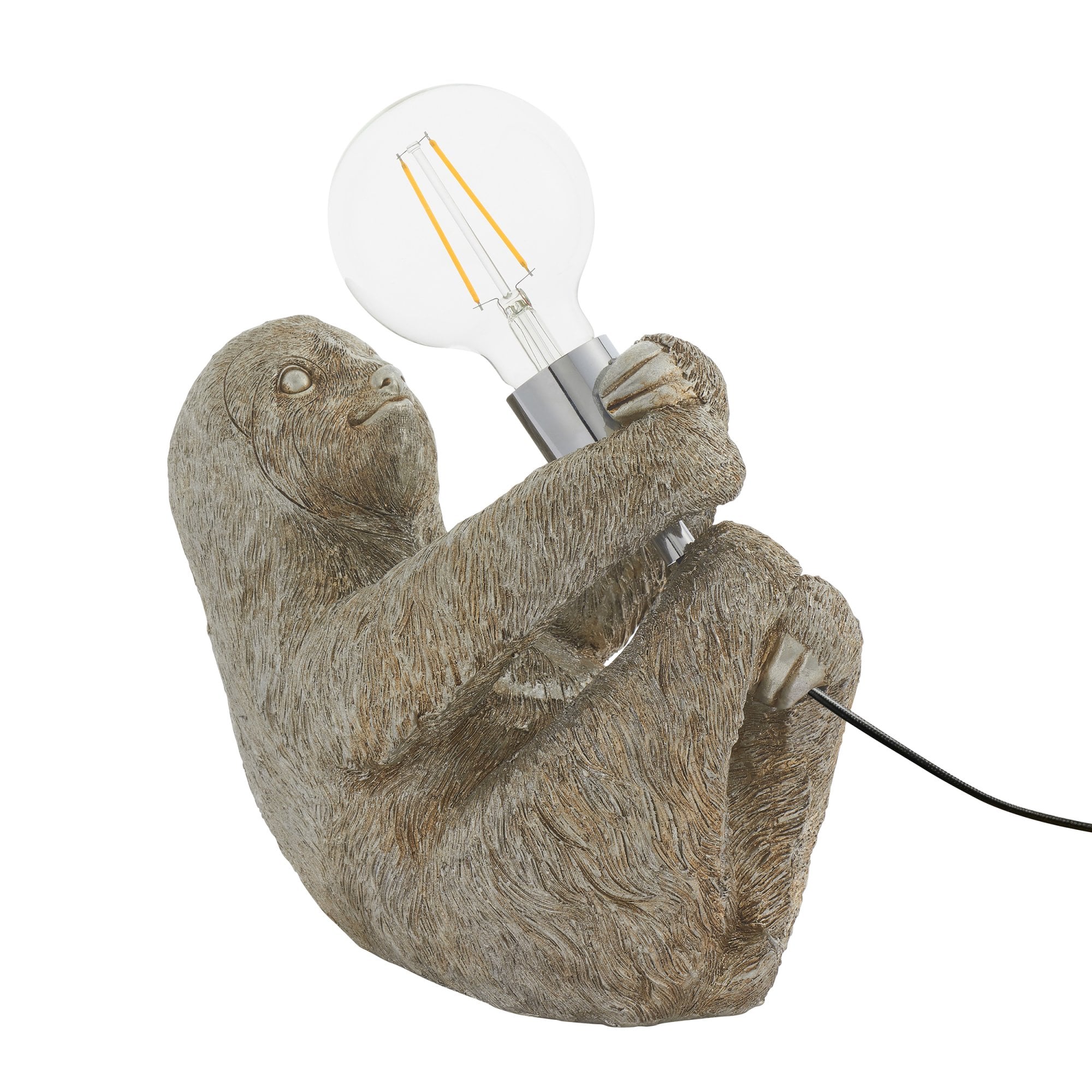 Endon Sleepy Sloth Table Lamp - Vintage Silver