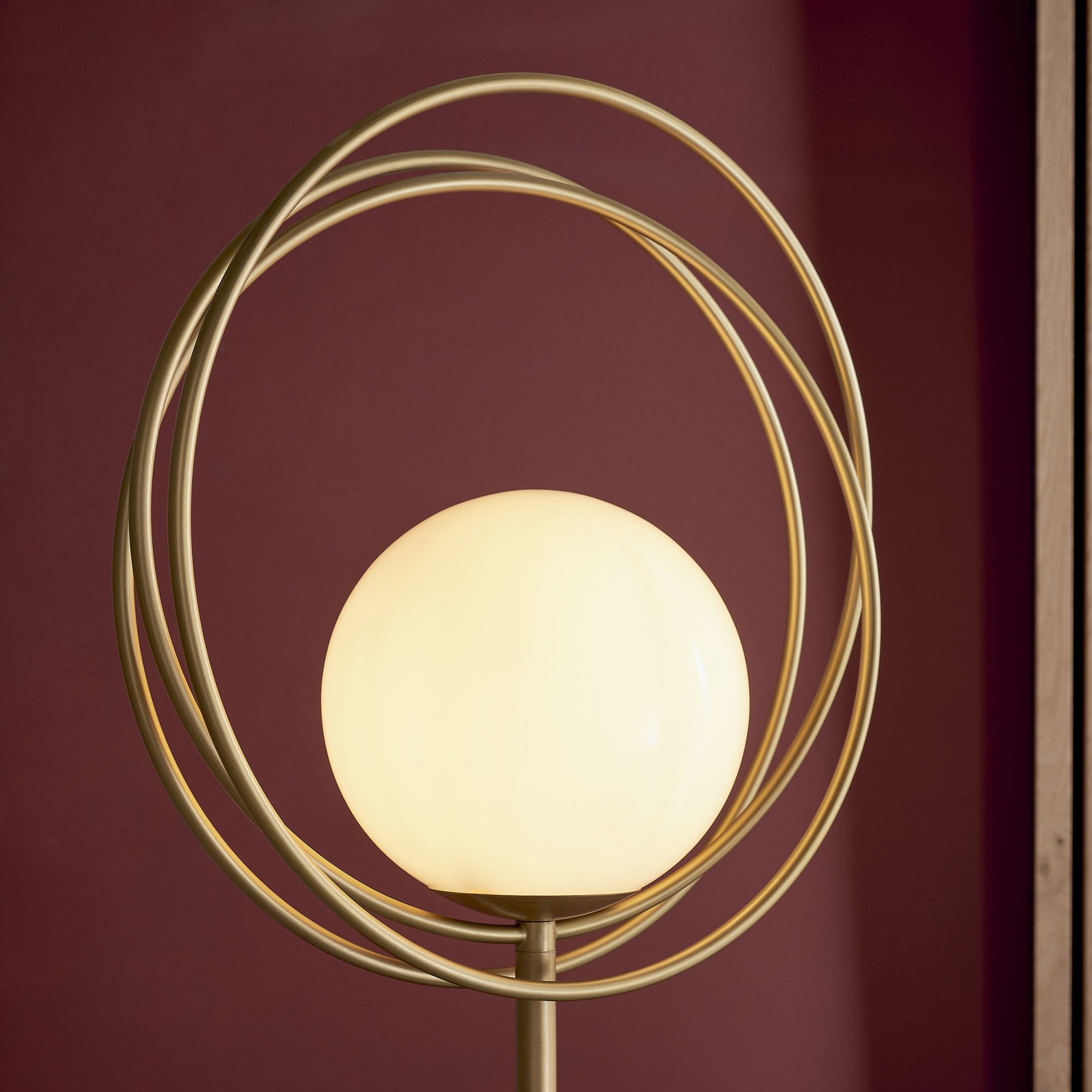 Endon Saturn Floor Lamp - Brushed Gold