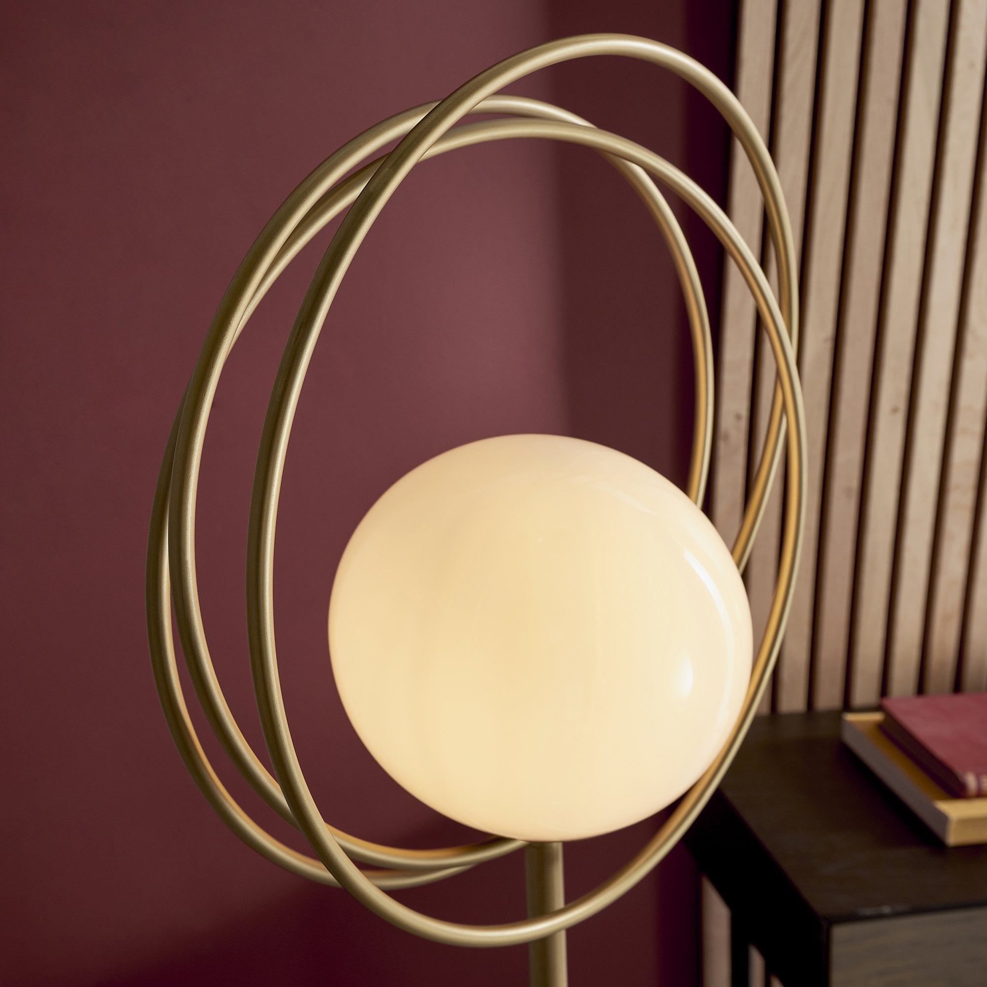 Endon Saturn Floor Lamp - Brushed Gold
