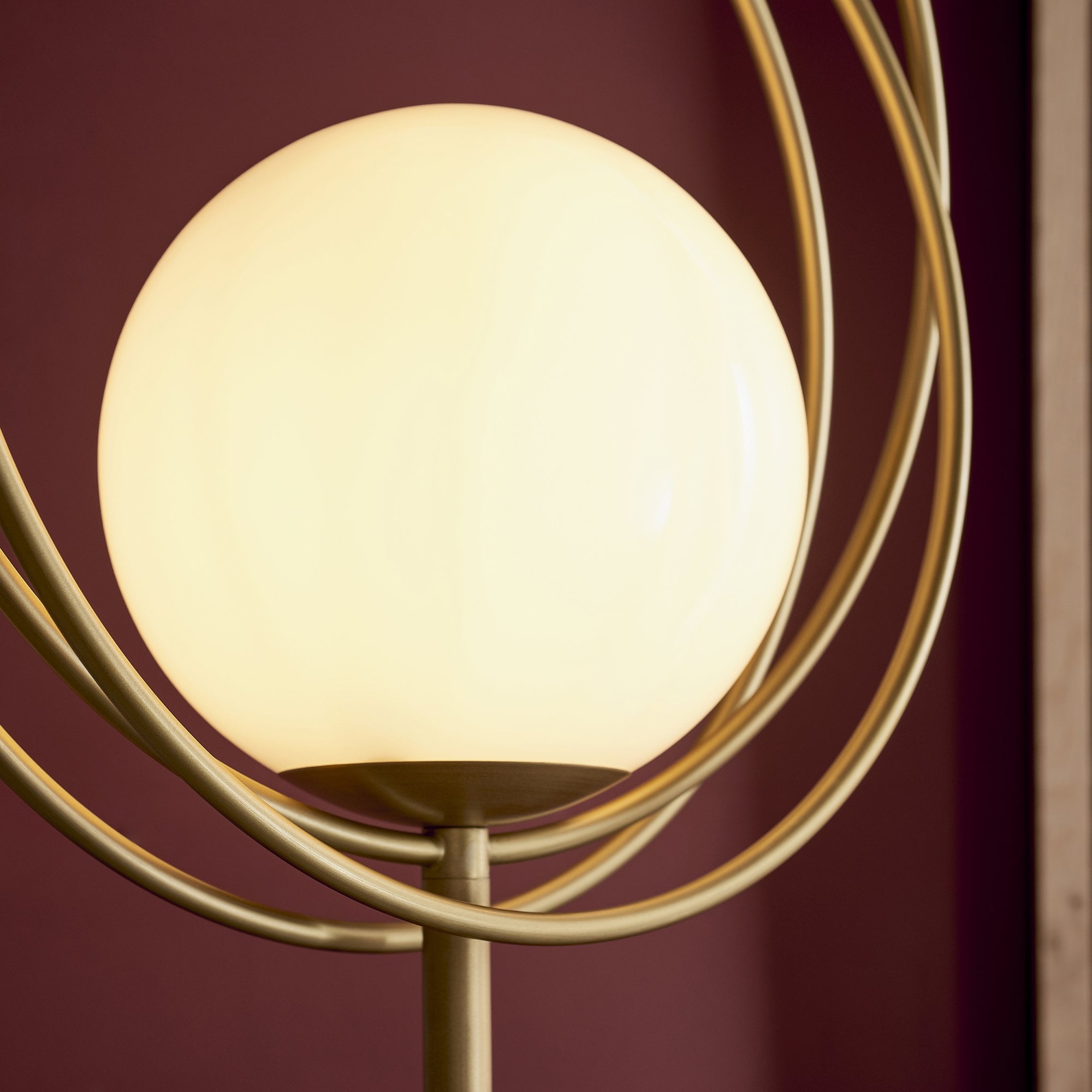 Endon Saturn Floor Lamp - Brushed Gold