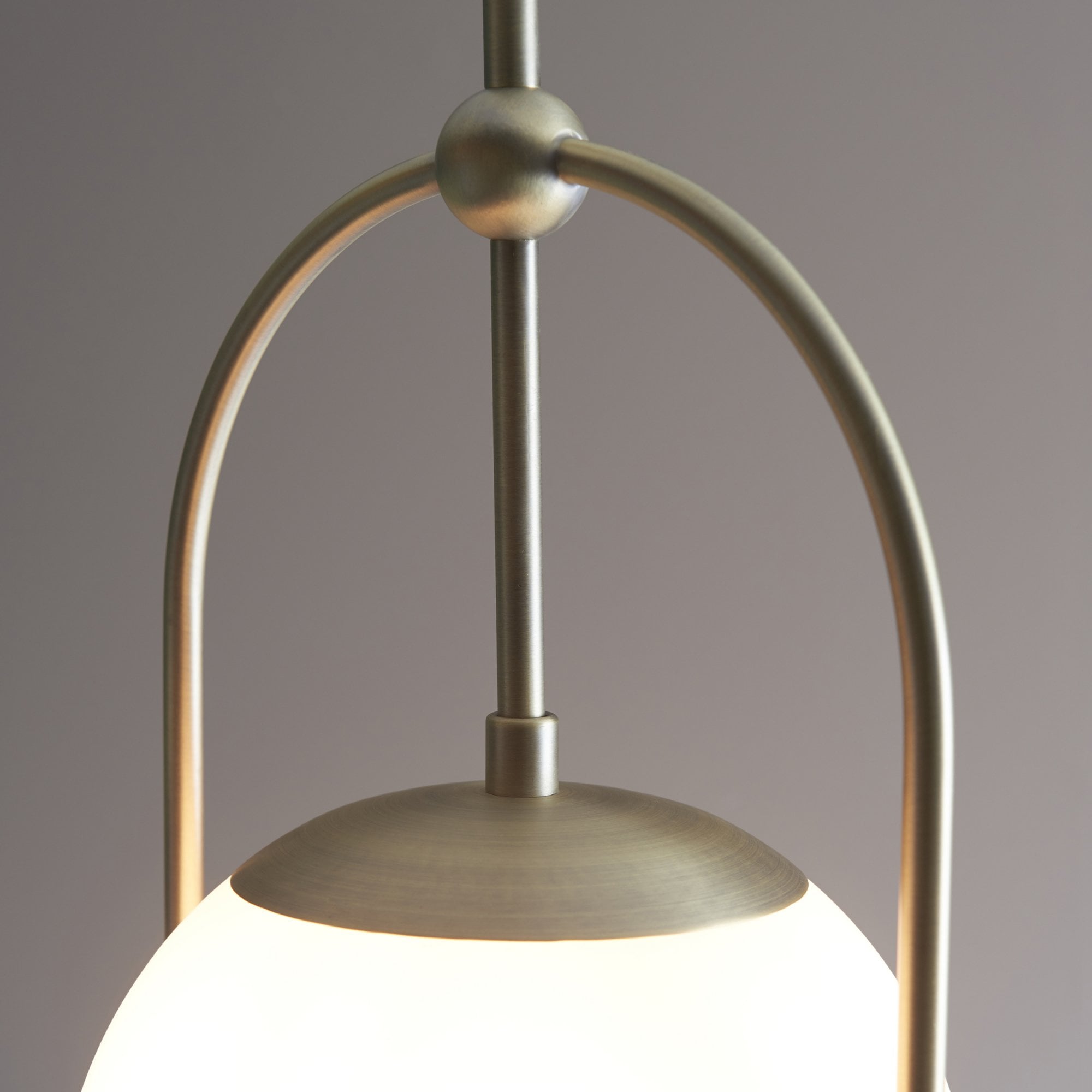 Utopia Sphere Single Pendant - Antique Brass