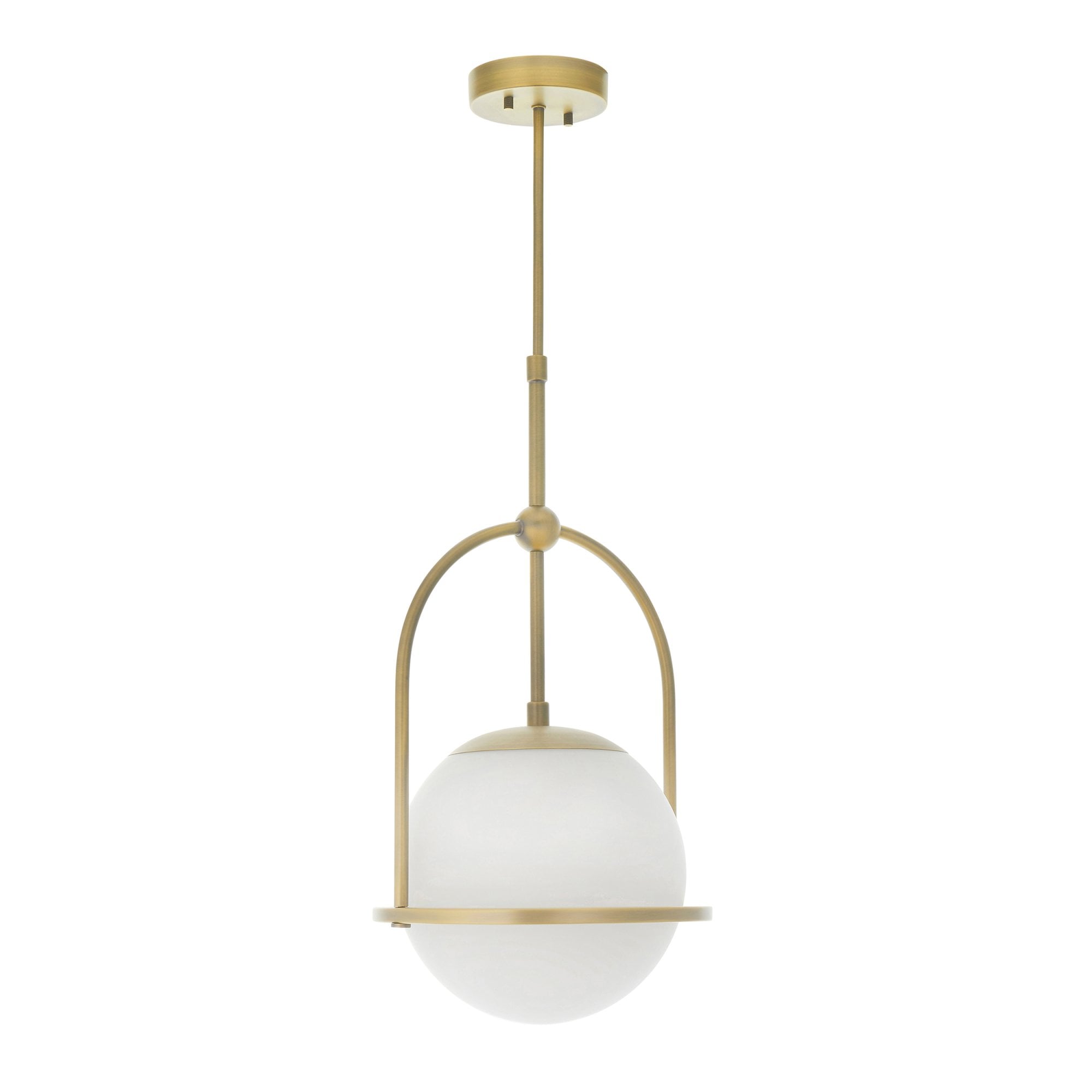 Utopia Sphere Single Pendant - Antique Brass