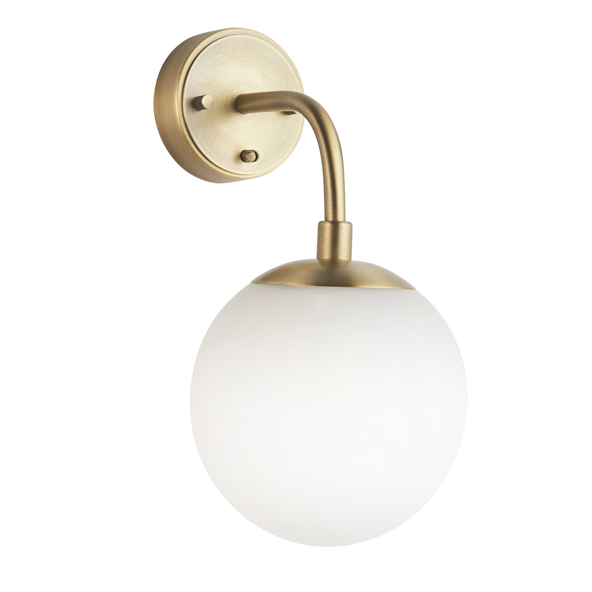Utopia Sphere Wall Light - Antique Brass