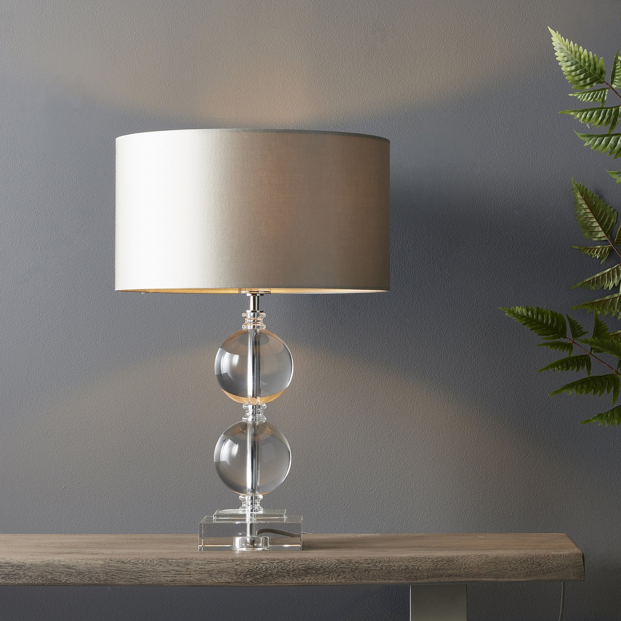 Endon Neptune Table Lamp - Clear Crystal Base Only - 43cm Tall