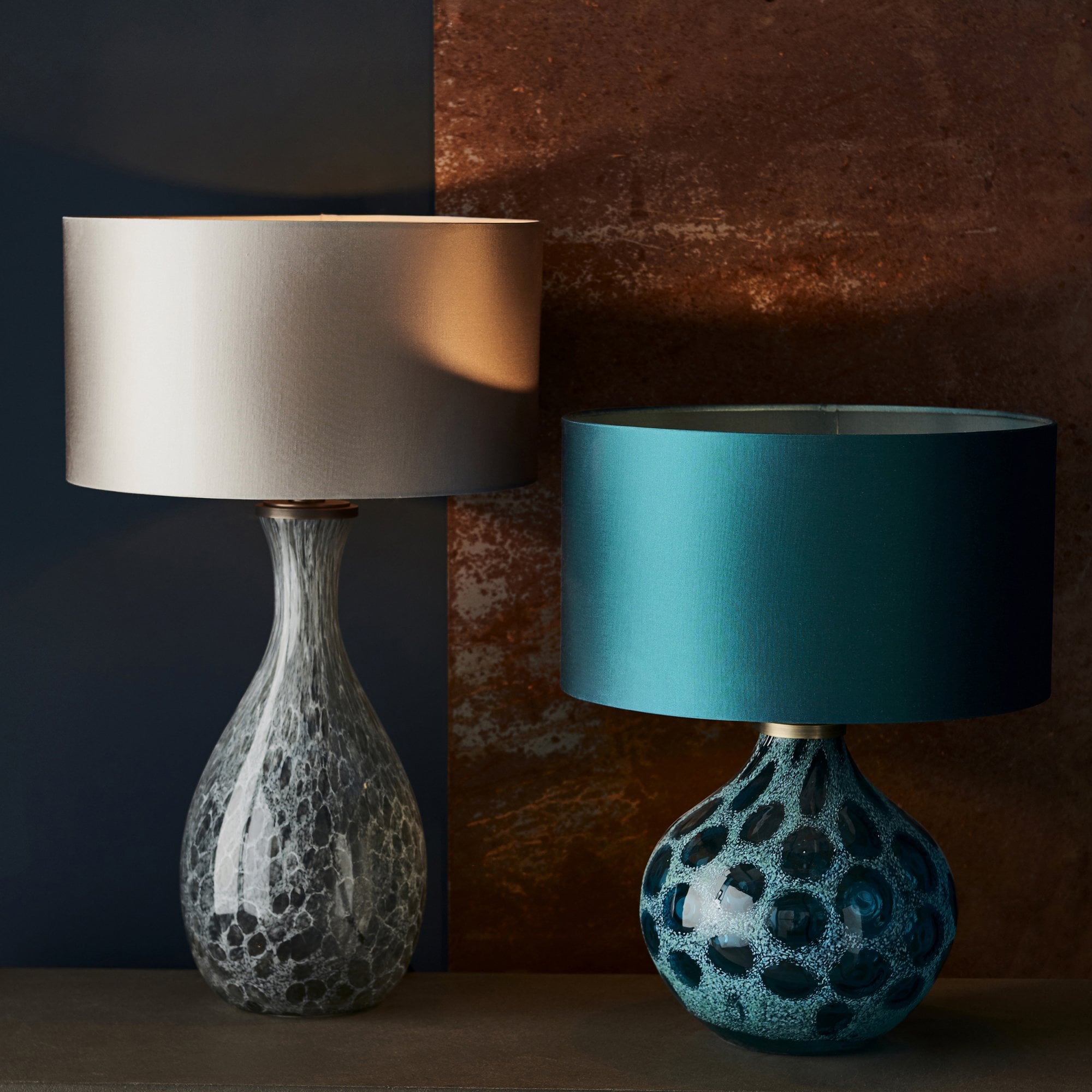 Endon Merula Table Lamp - Glass - Base Only - 51cm Tall