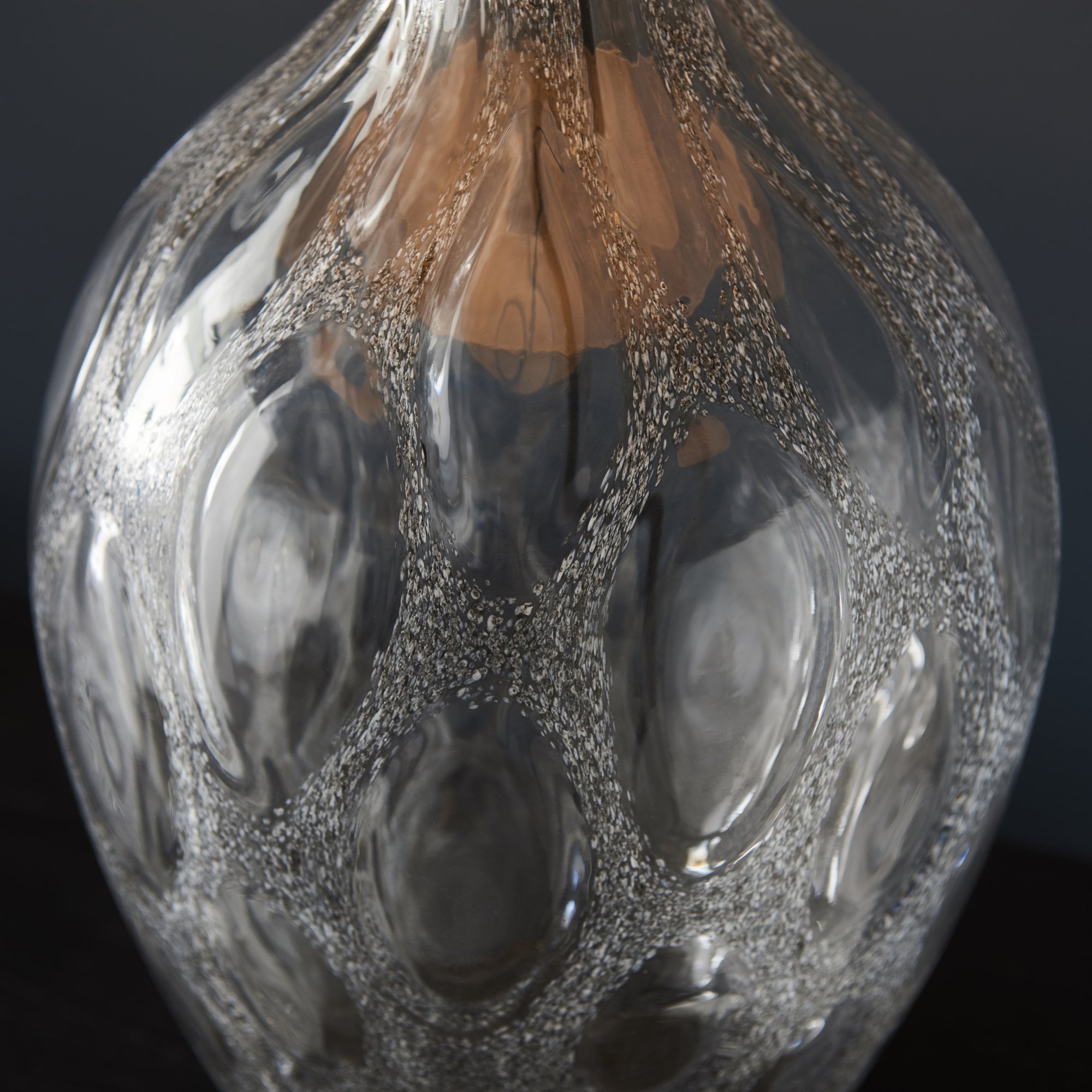 Endon Hurley Table Lamp - Charcoal Glass - Base Only - 51cm Tall