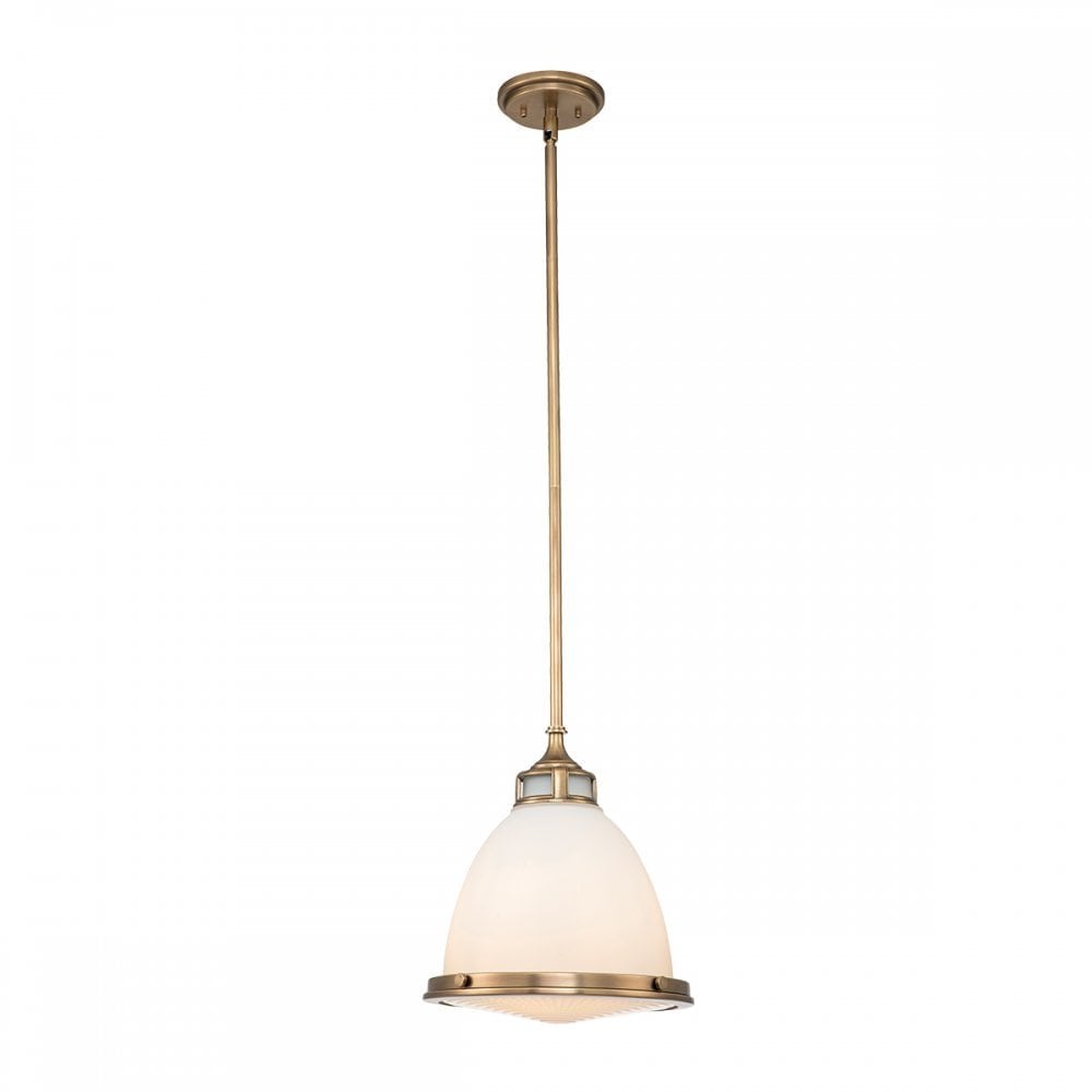 Hinkley Amelia Single Medium Pendant - Heritage Brass