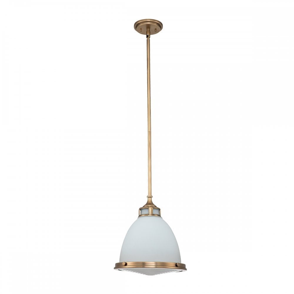 Hinkley Amelia Single Medium Pendant - Heritage Brass
