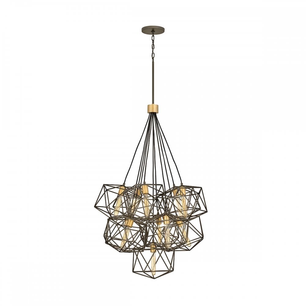 Hinkley Astrid 11 Light Pendant Cluster - Metallic Matte Bronze & Deluxe Gold