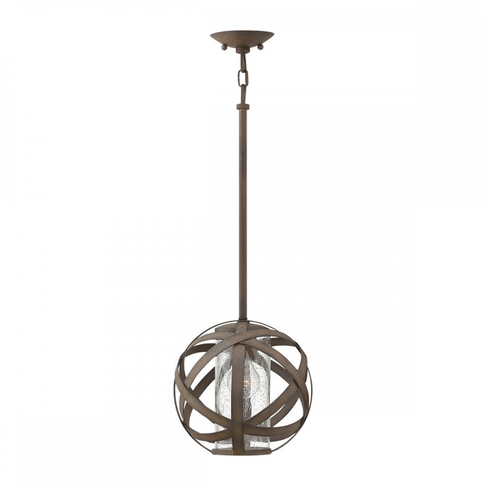 Hinkley Carson Single Light Pendant - Olde Black