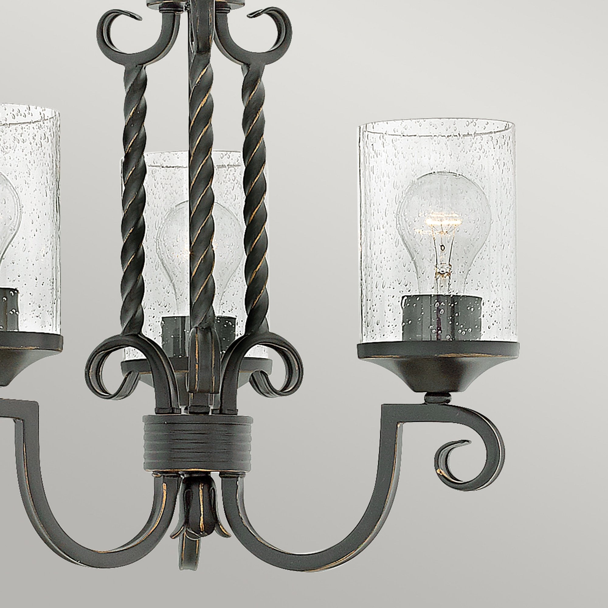 Hinkley Casa 3 Light Chandelier - Olde Black