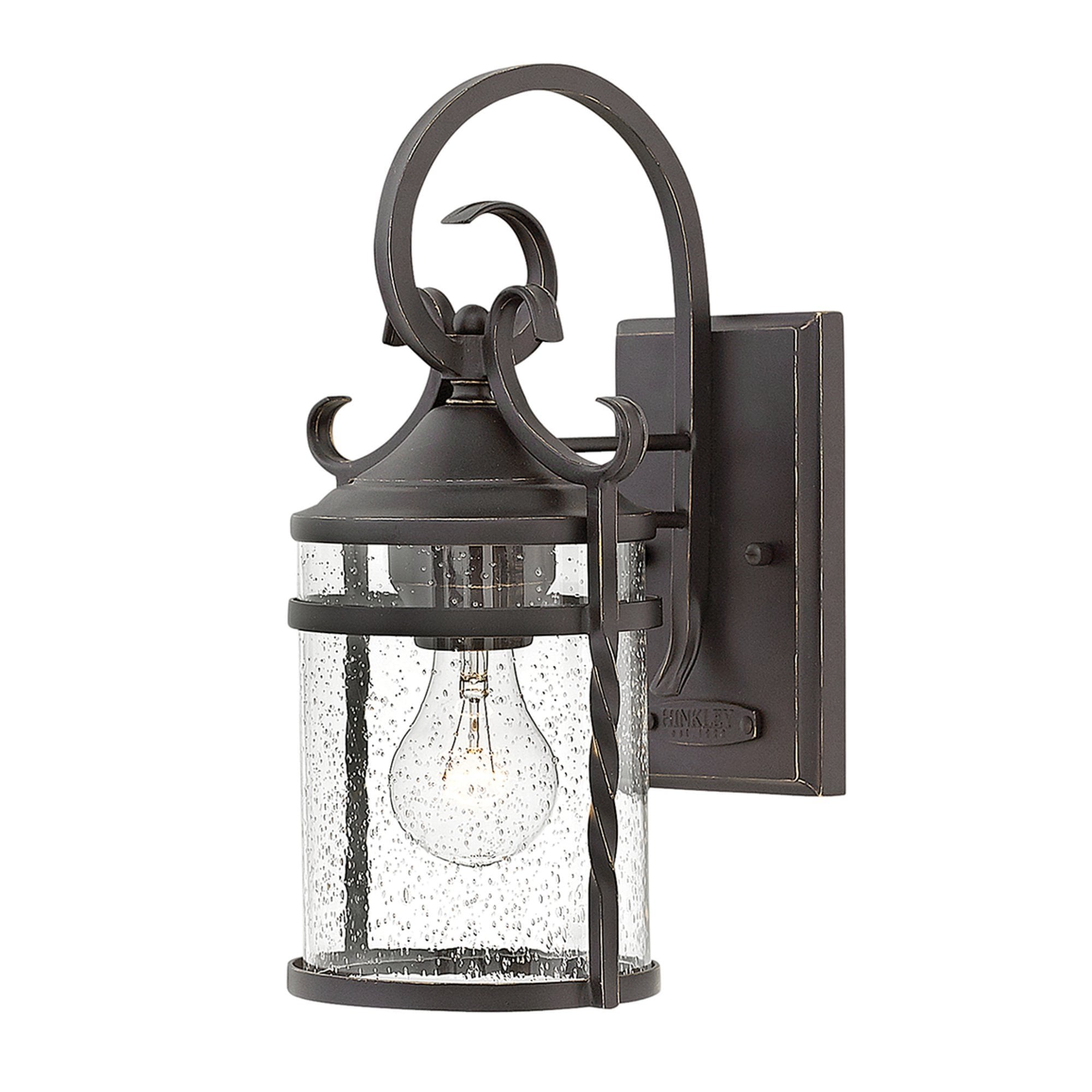 Hinkley Casa Single Wall Lantern - Olde Black