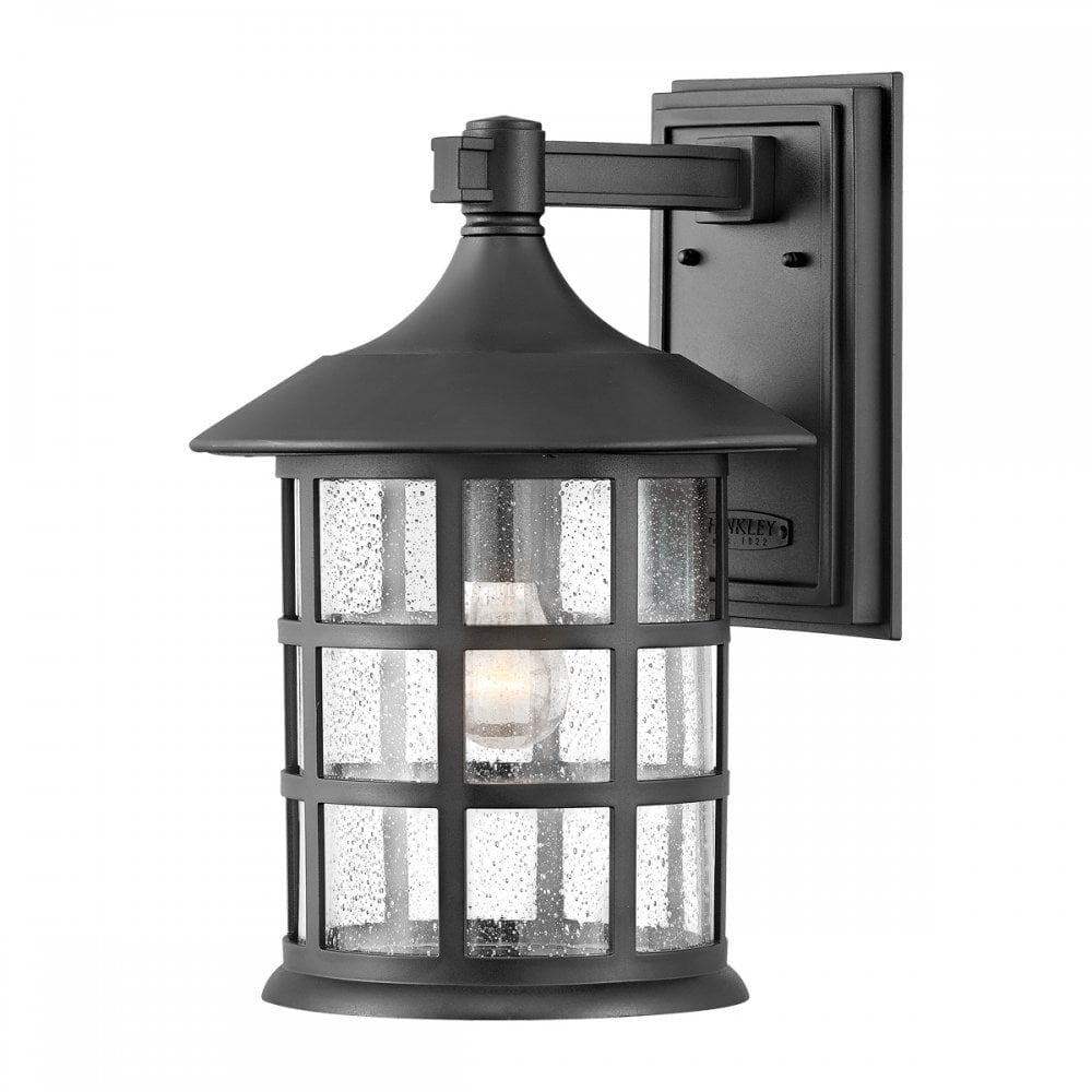 Hinkley Freeport Single Large Wall Lantern - Textured Black