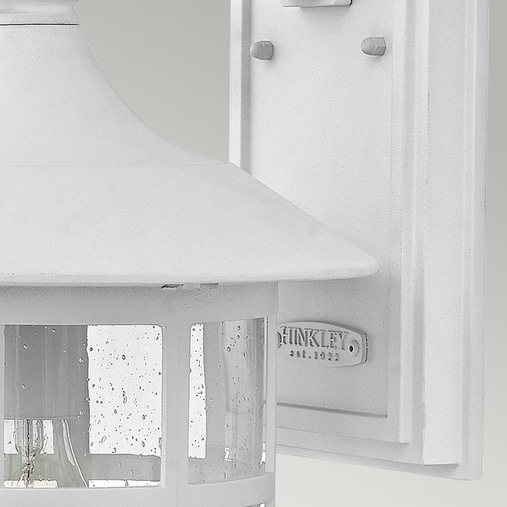 Hinkley Freeport Single Large Wall Lantern - Textured White