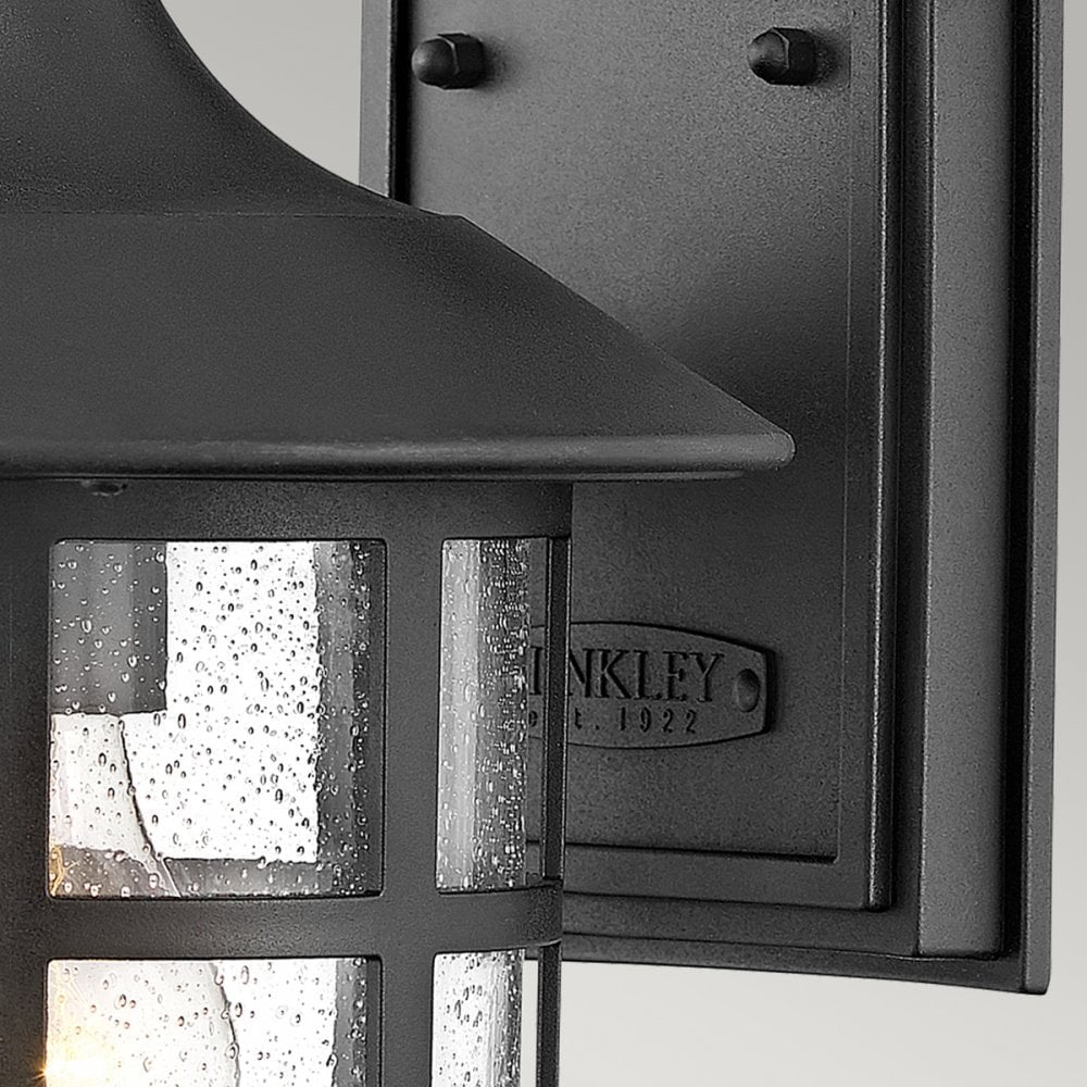 Hinkley Freeport Single Medium Wall Lantern - Textured Black