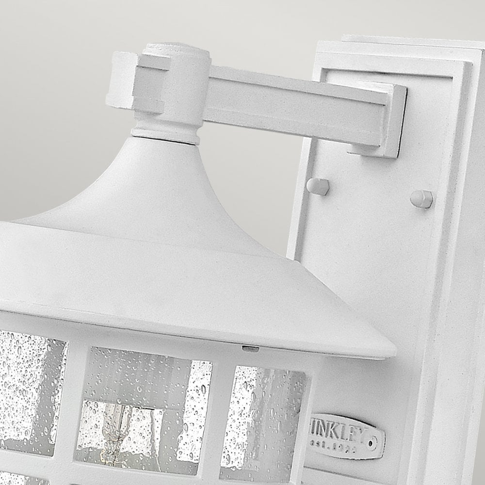 Hinkley Freeport Single Medium Wall Lantern - Textured White
