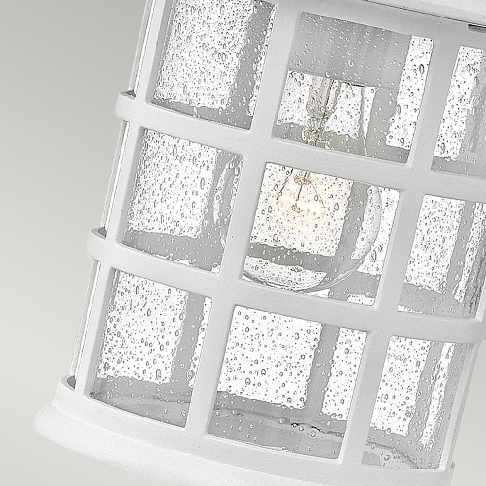 Hinkley Freeport Single Medium Wall Lantern - Textured White
