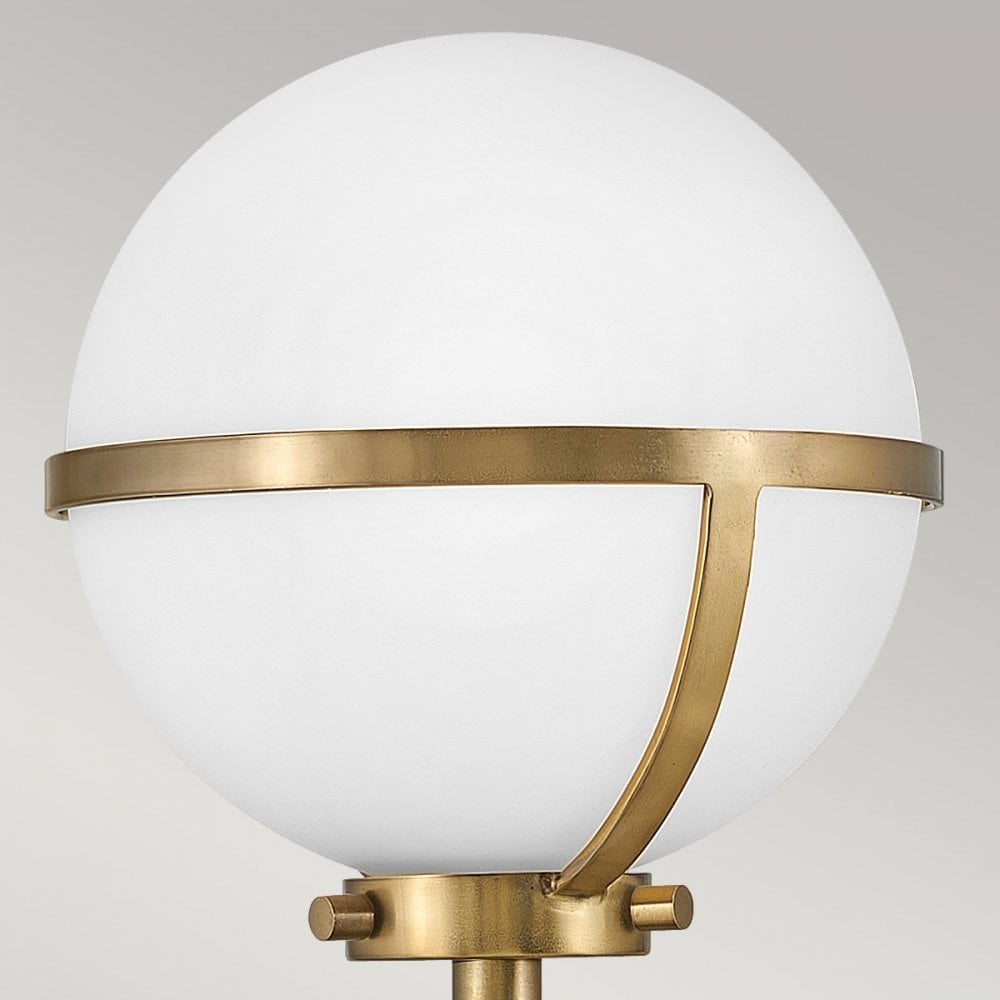 Hinkley Hollis Single Wall Light - Opal - Heritage Brass