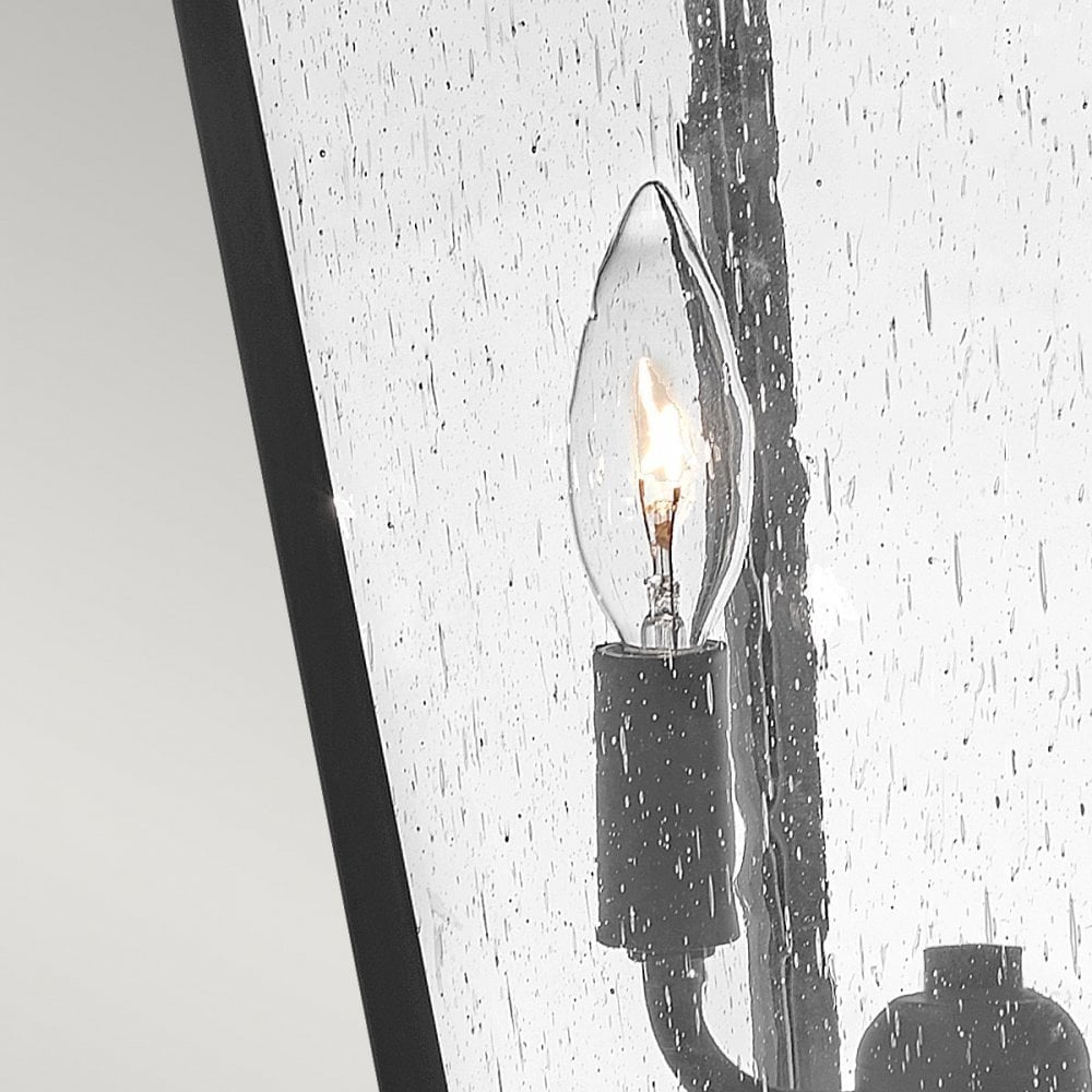 Hinkley Huntersfield 2 Light Medium Pedestal Lantern - Black