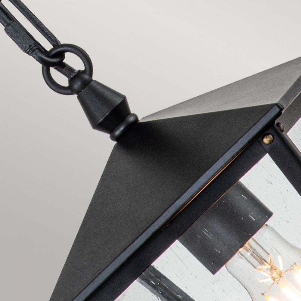 Hinkley Huntersfield Single Small Chain Lantern - Black