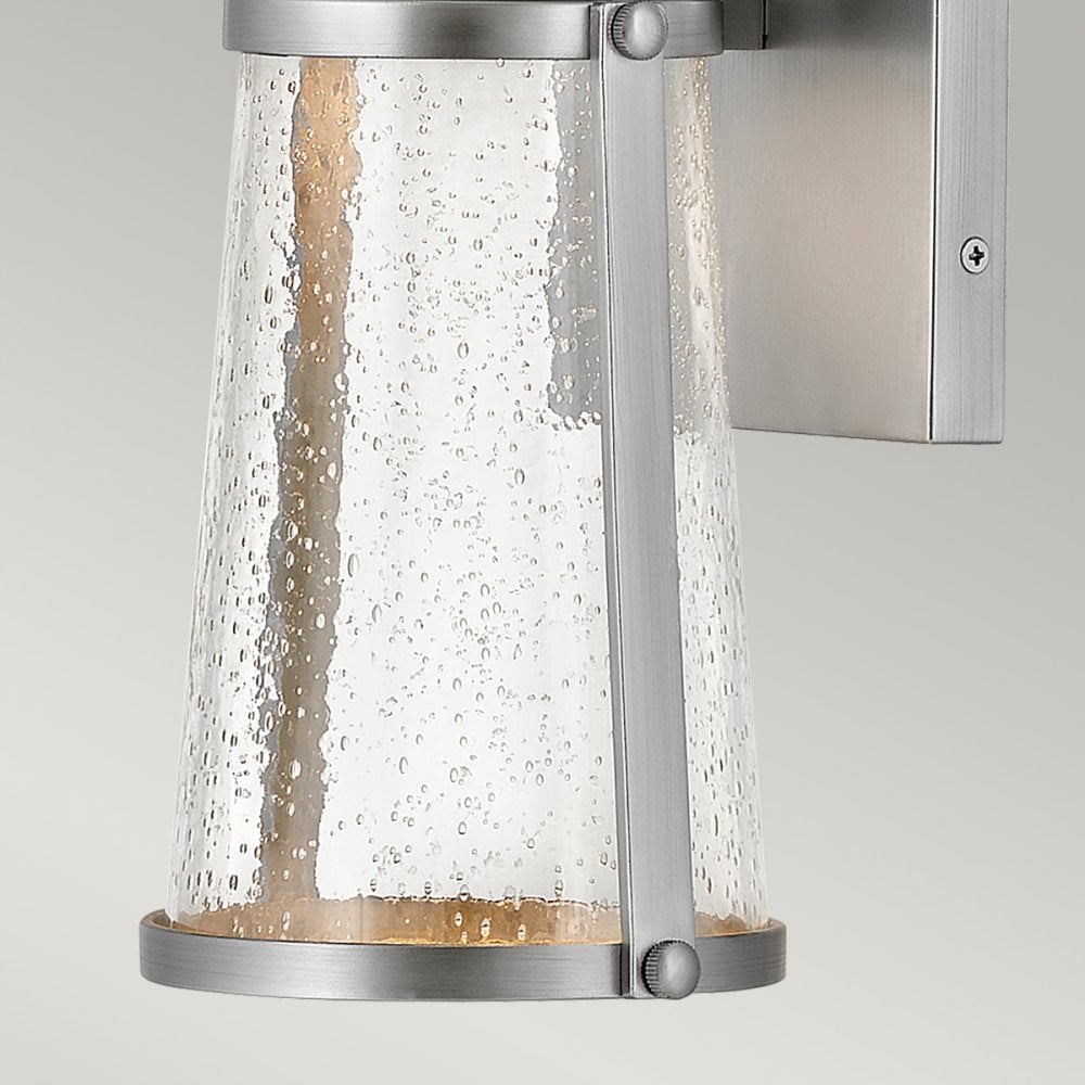 Hinkley Miles Single Wall Lantern - Painted Satin Nickel