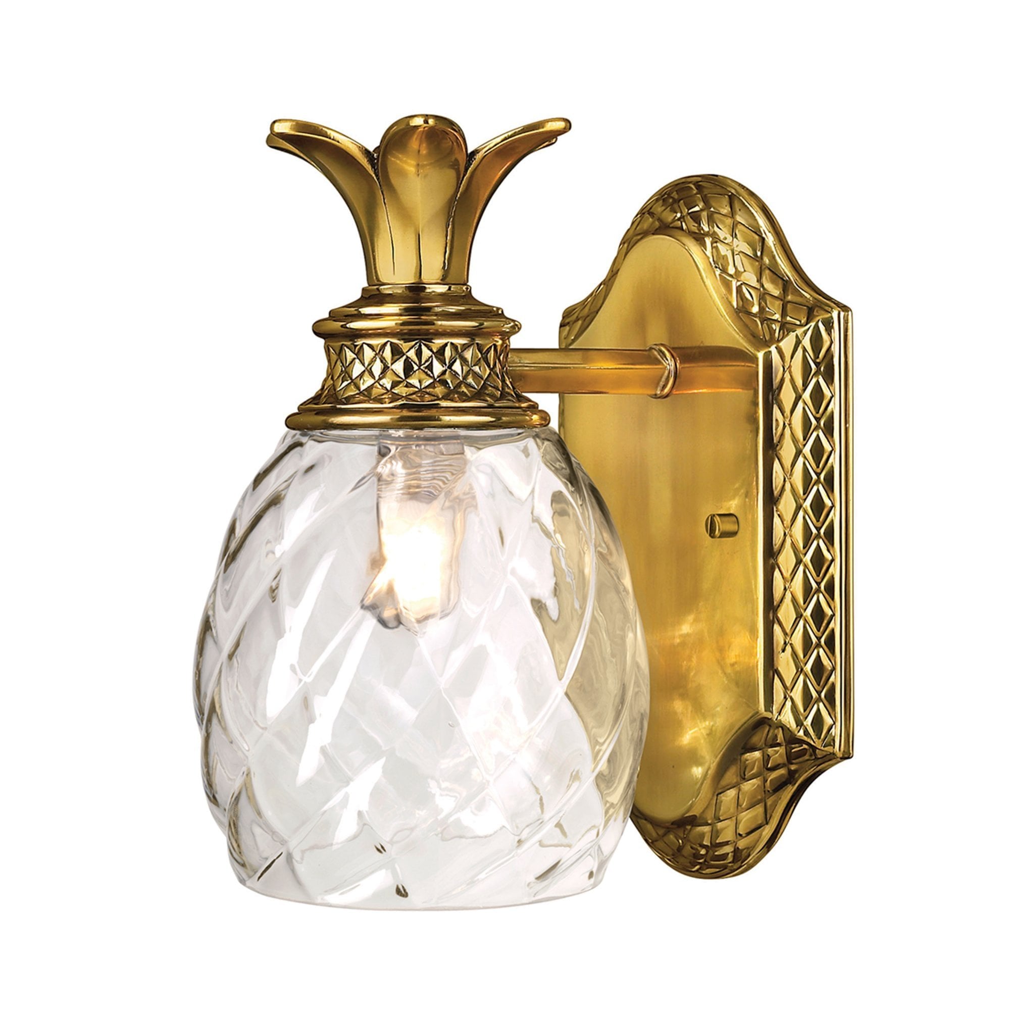 Hinkley Plantation (Bath) Single Wall Light - Burnished Brass