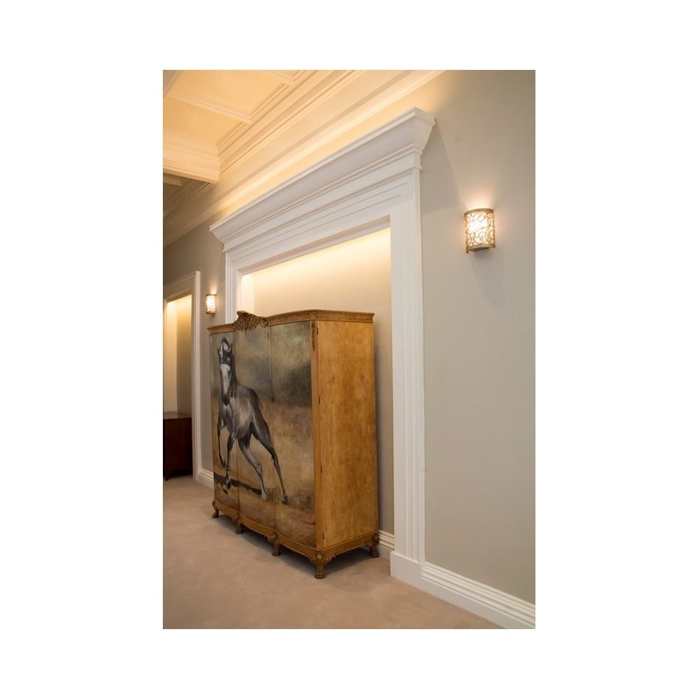 Feiss Arabesque Single Wall Light - Silver Leaf Patina