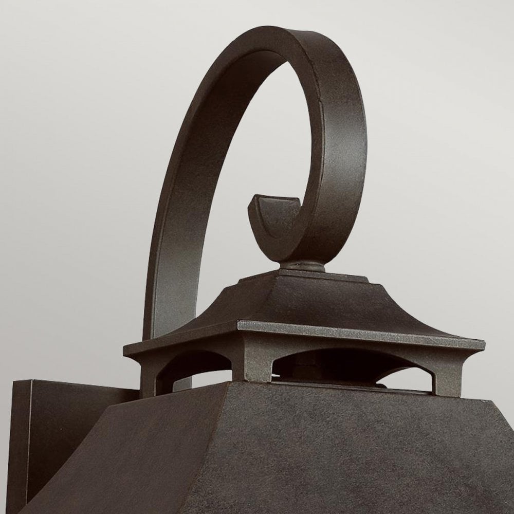 Feiss Galena 3 Light Large Wall Lantern - Sable