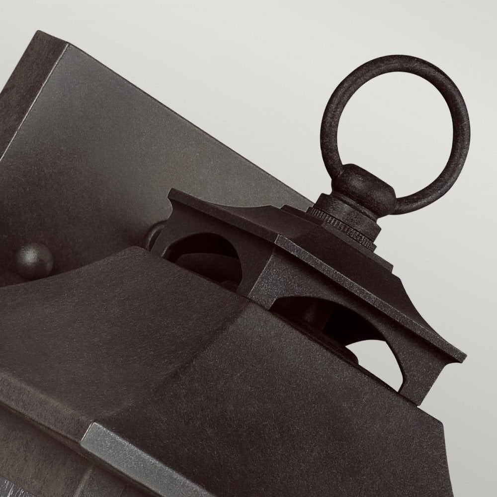 Feiss Galena Single Small Wall Lantern - Sable