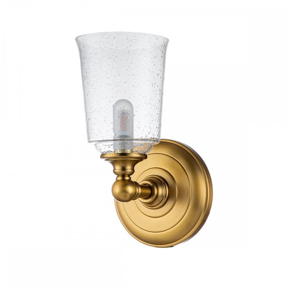 Feiss Huguenot Lake Single Wall Light - Burnished Brass