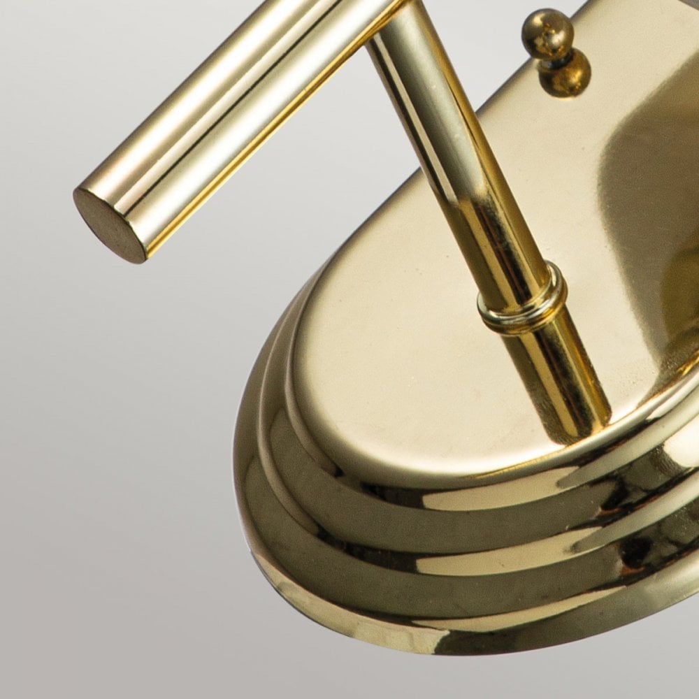 Feiss Malibu Single Wall Light - Polished Brass