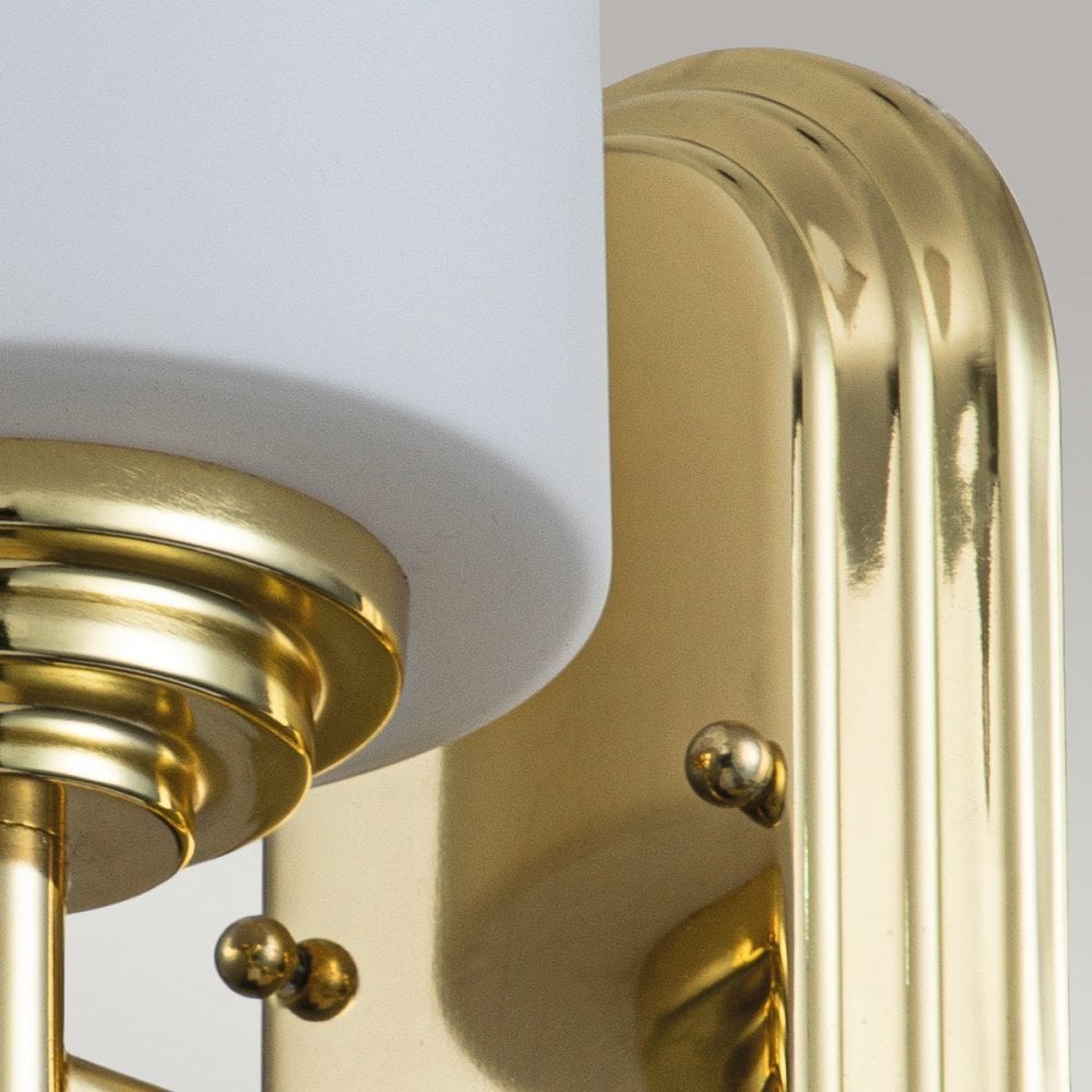 Feiss Malibu Single Wall Light - Polished Brass